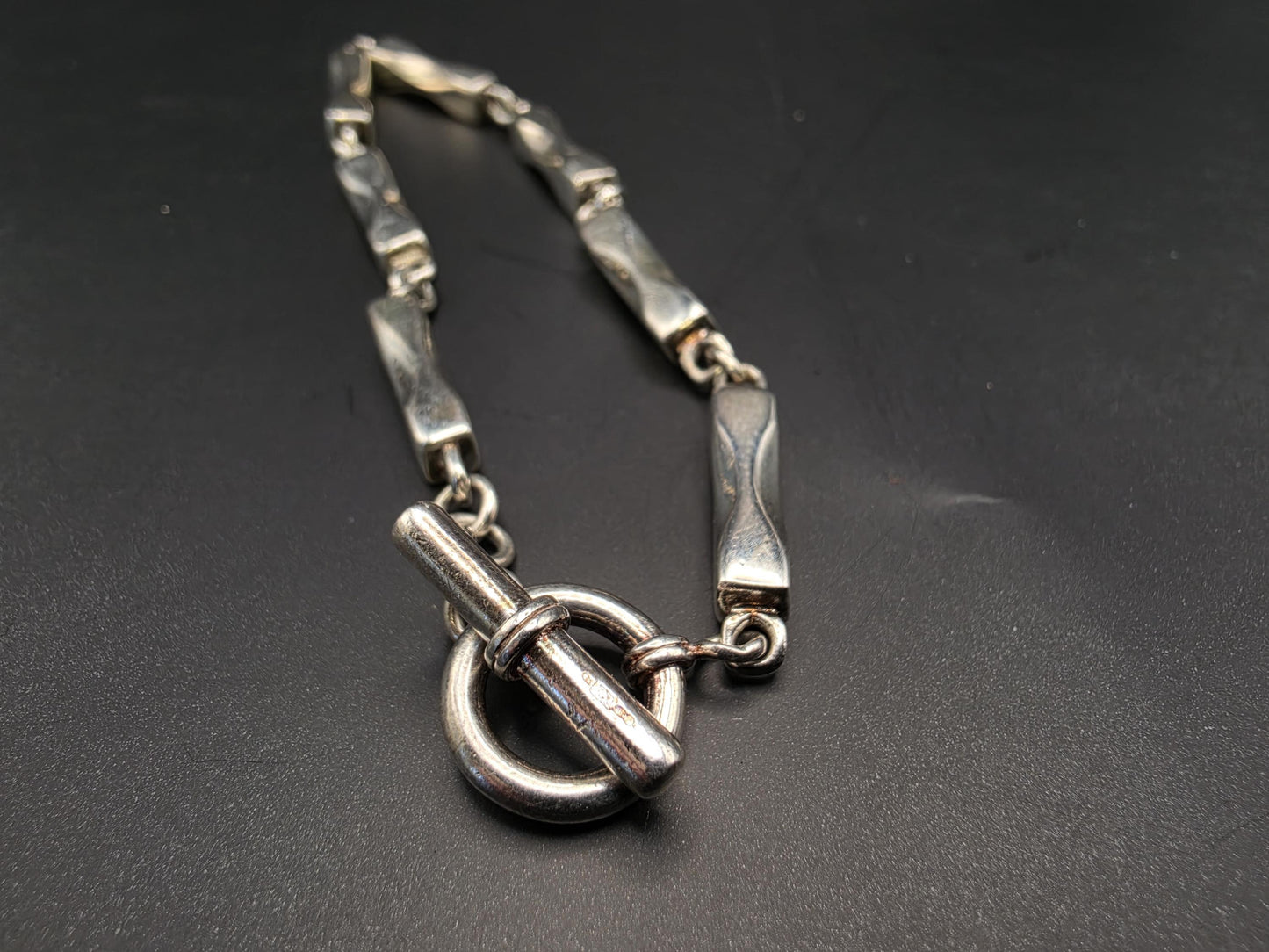 Sterling Silver Bone Link Chain Bracelet | 925 Silver 4.5mm Bracelet 8.5 Inch