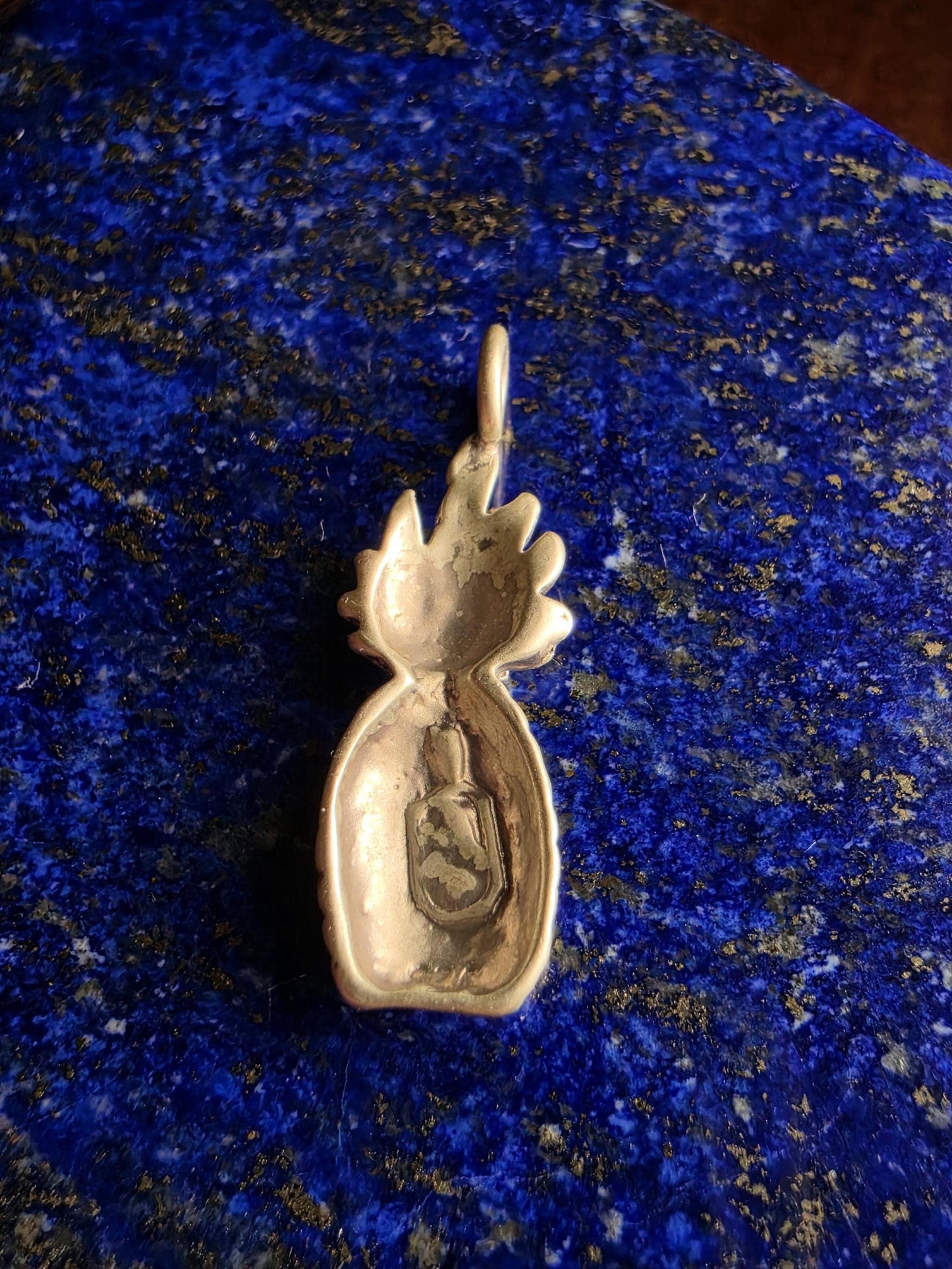 Sterling Silver Pineapple Pendant | 925 Silver Pineapple Charm | Artisan Pendant Necklace