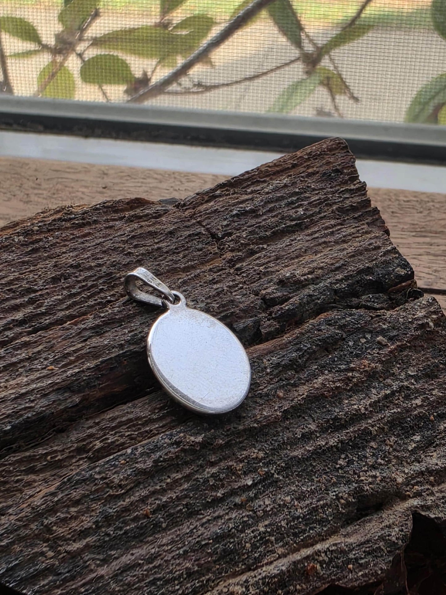 Sterling Silver Miraculous Medal Pendant — 925 Silver — 0.75 Inch Virgin Mary Oval Medal — Catholic Necklace, Baptism Gift, First Communion