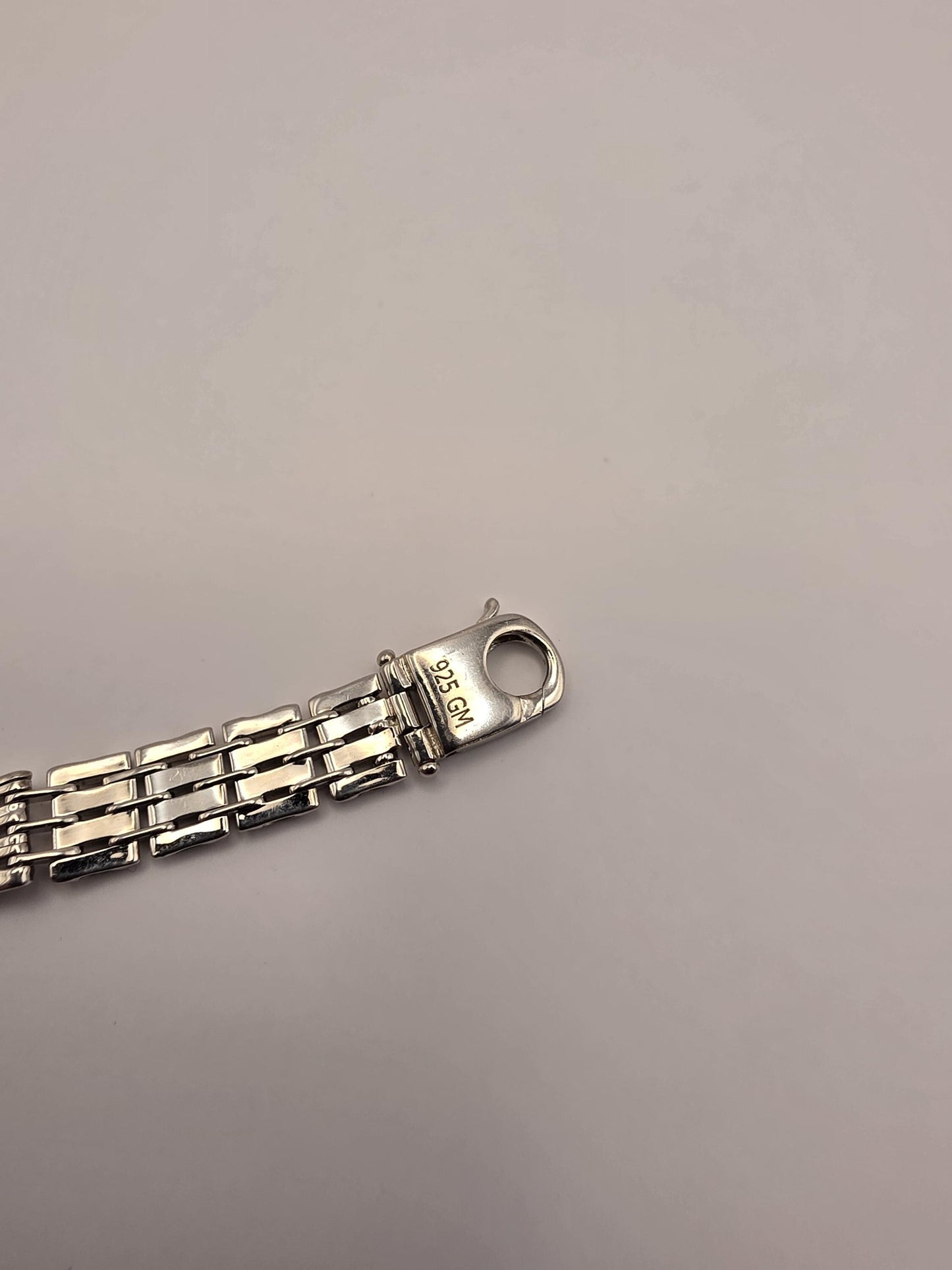 Sterling Silver Watch Link ID Bracelet, Mens Link Bracelet, 925 Silver, 8.5 in 8mm, Polished ID Bar, Unisex Mens Jewelry, Gift Idea