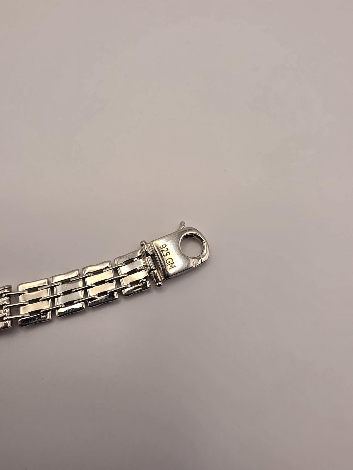 Sterling Silver Watch Link ID Bracelet, Mens Link Bracelet, 925 Silver, 8.5 in 8mm, Polished ID Bar, Unisex Mens Jewelry, Gift Idea
