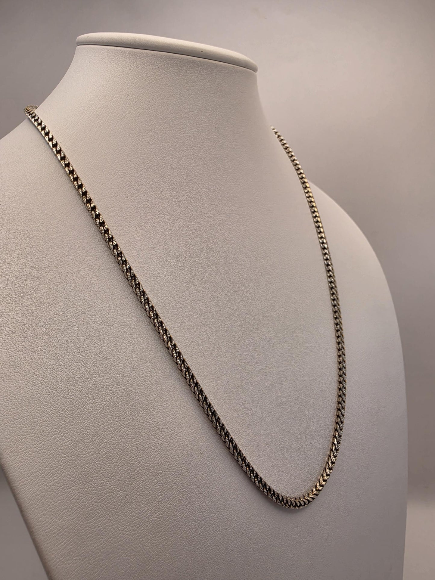Sterling Silver Wheat Chain Necklace | 925 Silver | 22 Inch | 2.88mm | Spiga Weave | Mens Womens Unisex Chain