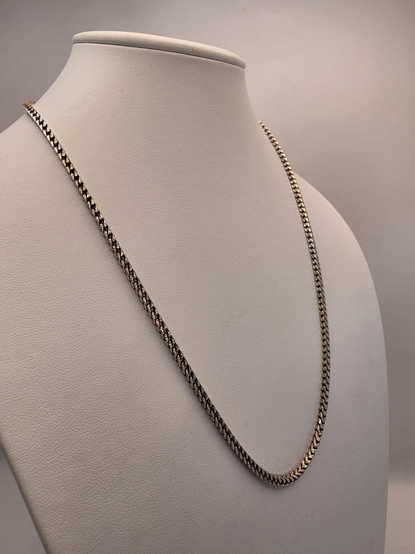 Sterling Silver Wheat Chain Necklace | 925 Silver | 22 Inch | 2.88mm | Spiga Weave | Mens Womens Unisex Chain