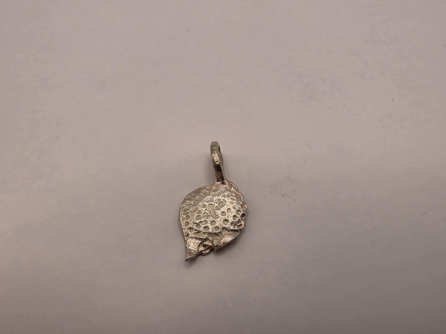 Sterling Silver Leaf Pendant, Dainty Leaf Charm, 925 Silver, Tiny Nature Pendant, Minimalist Necklace Charm, Botanical Jewelry, Gift