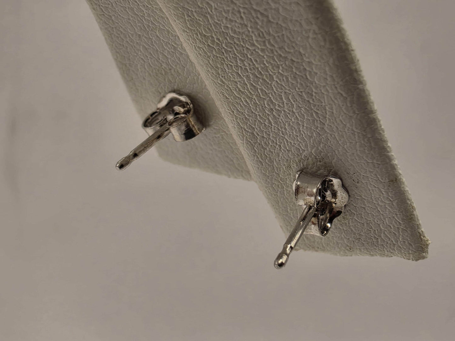 14K White Gold Diamond Solitaire Stud Earrings 4mm Round Natural Diamond Studs Classic Basket Setting Fine Jewelry Gift for Her