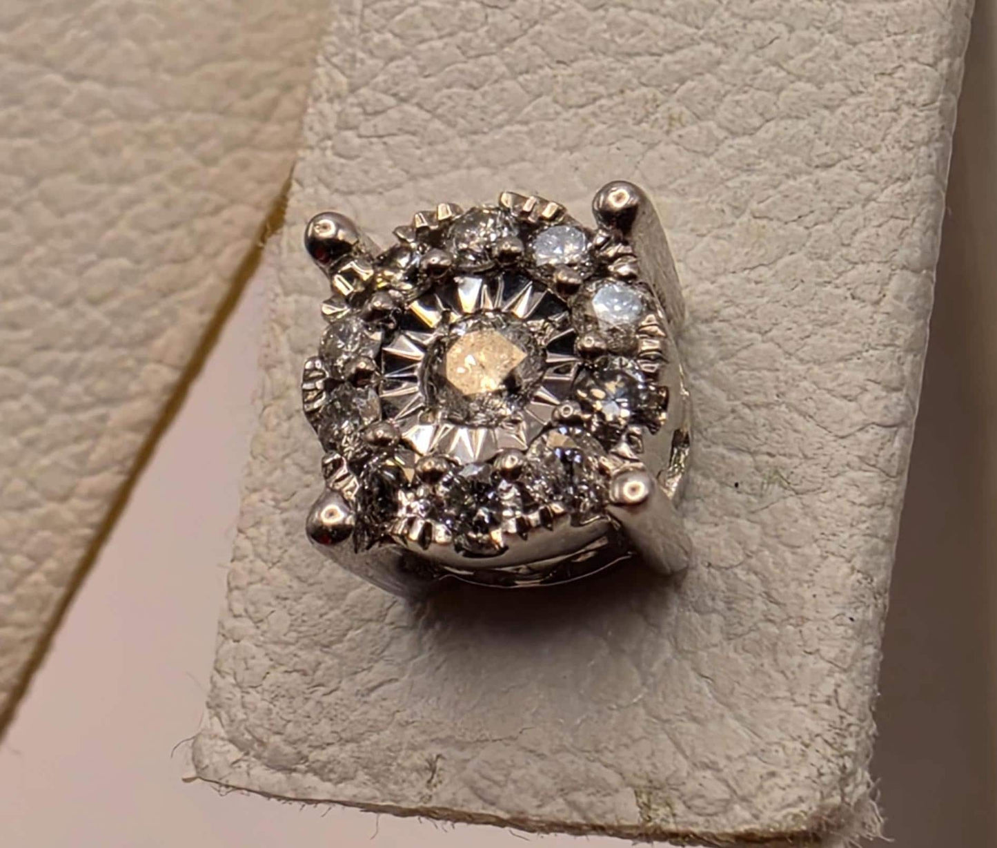 10K White Gold Diamond Stud Earrings 0.25 CTW Natural Diamond Illusion Set Round Studs Fine Jewelry Gift for Her Classic Sparkle