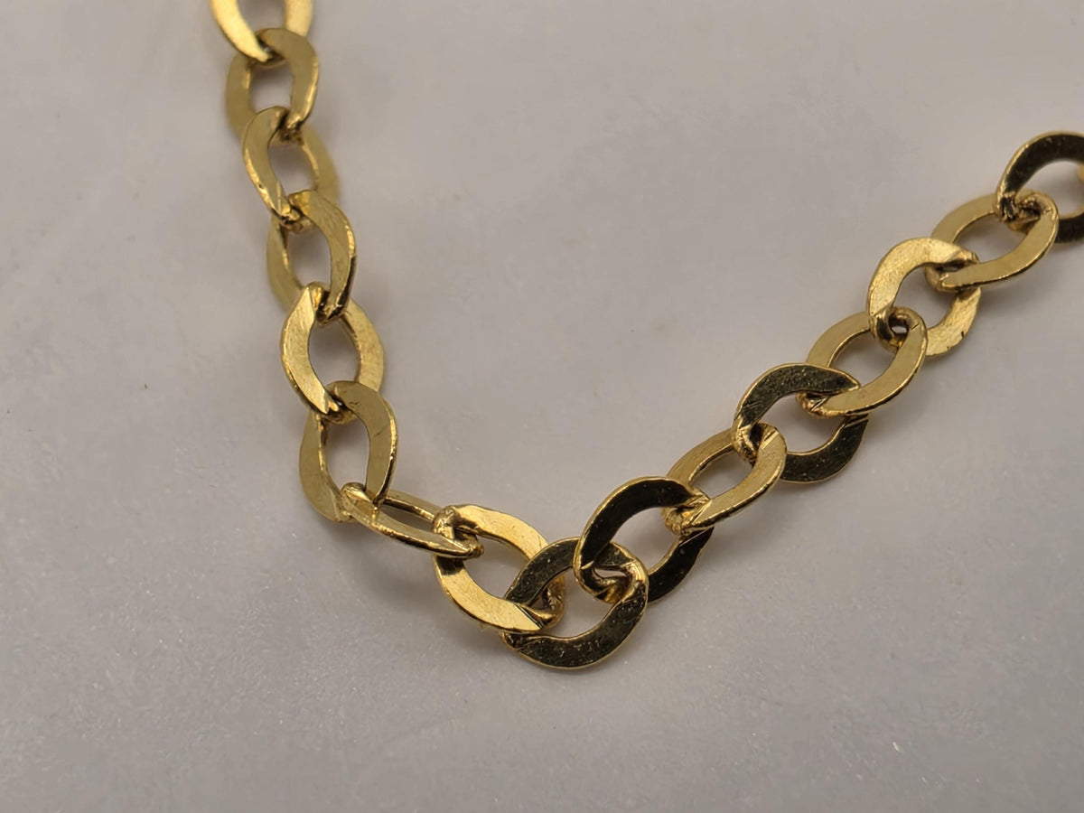 14K Yellow Gold Evil Eye Bracelet, 0.27 CT Blue Sapphire & 0.26 CT Natural Diamond, 7 Inch Fine Jewelry