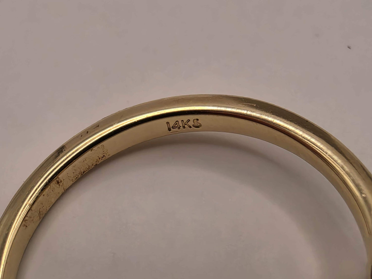 14K Yellow Gold Two-Stone Bypass Ring Size 7 3.7g Solid Gold Statement Fine Jewelry Gift