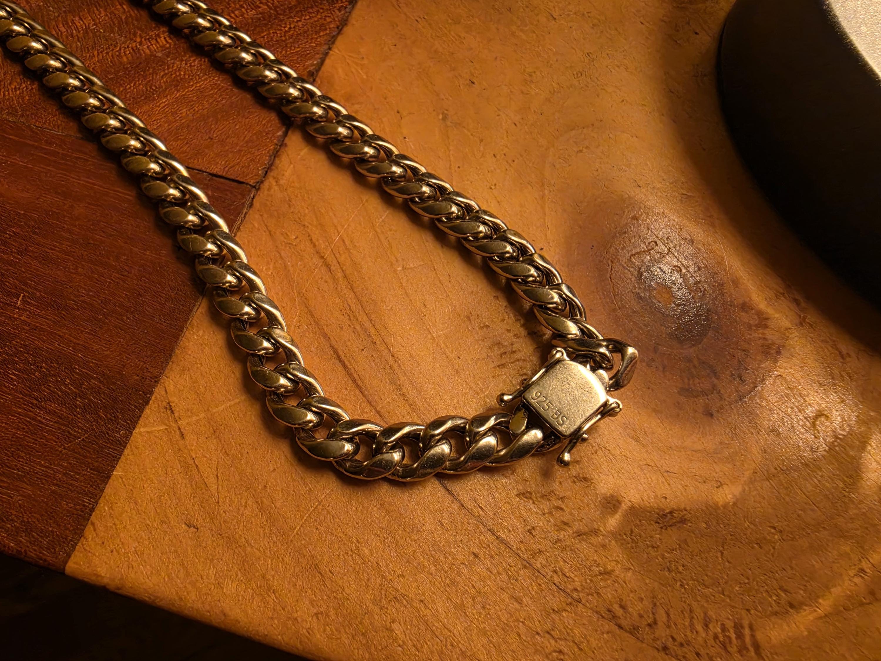 Heavy 925 Sterling Silver Cuban Link Chain Necklace 22" | 48 Grams | Thick Mens Cuban Chain | Statement Silver Necklace | Box Clasp