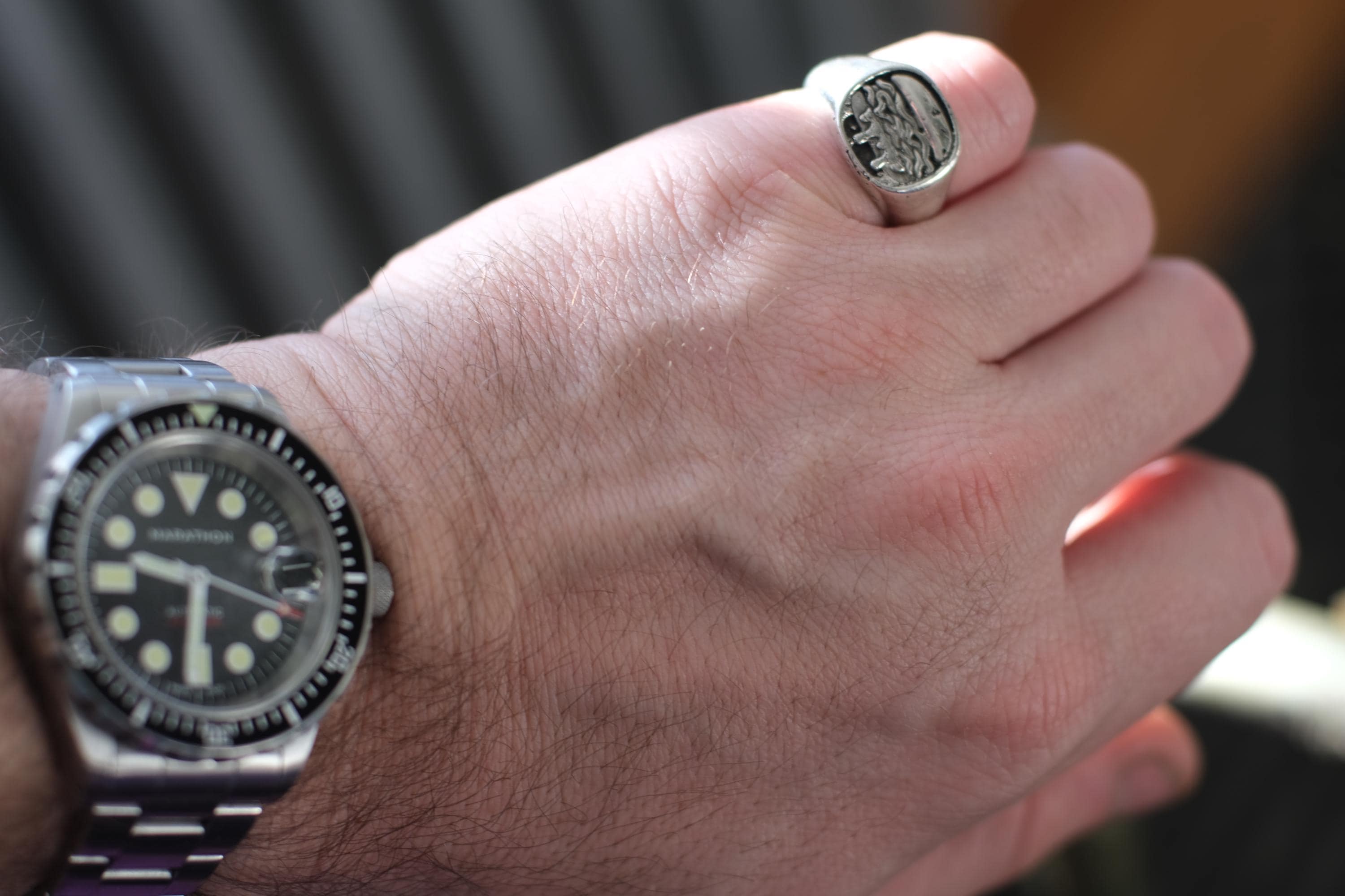 North Shore Roast Beef Signet Ring | Solid Sterling Silver | 15g