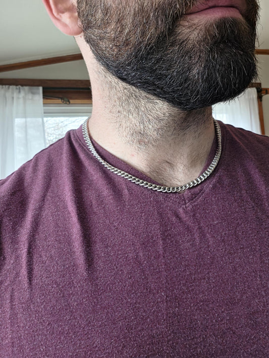 20 Inch Sterling Silver Cuban Link Chain Necklace | Lightweight Italian Cut 925 Silver | Everyday Layering Chain