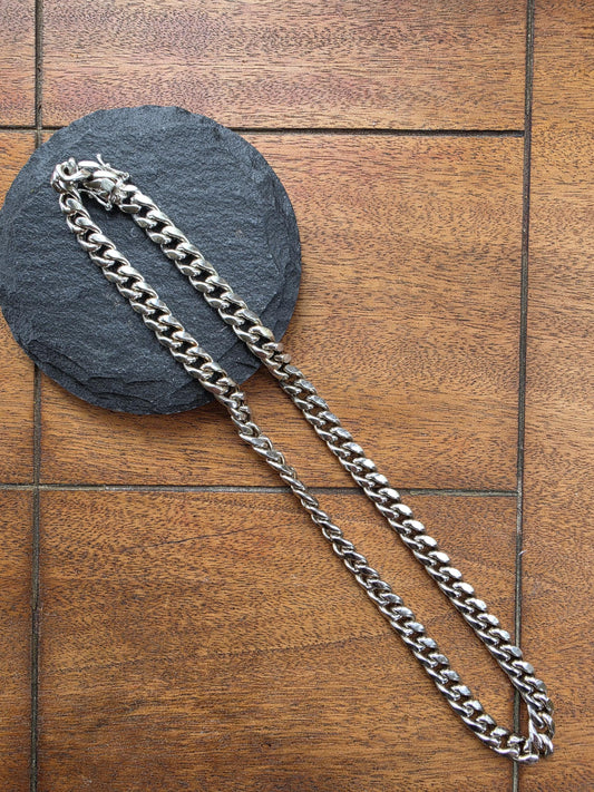 20 Inch Sterling Silver Cuban Link Chain Necklace | Italian Cut 925 Silver | Men's Women's Choker Length Chain