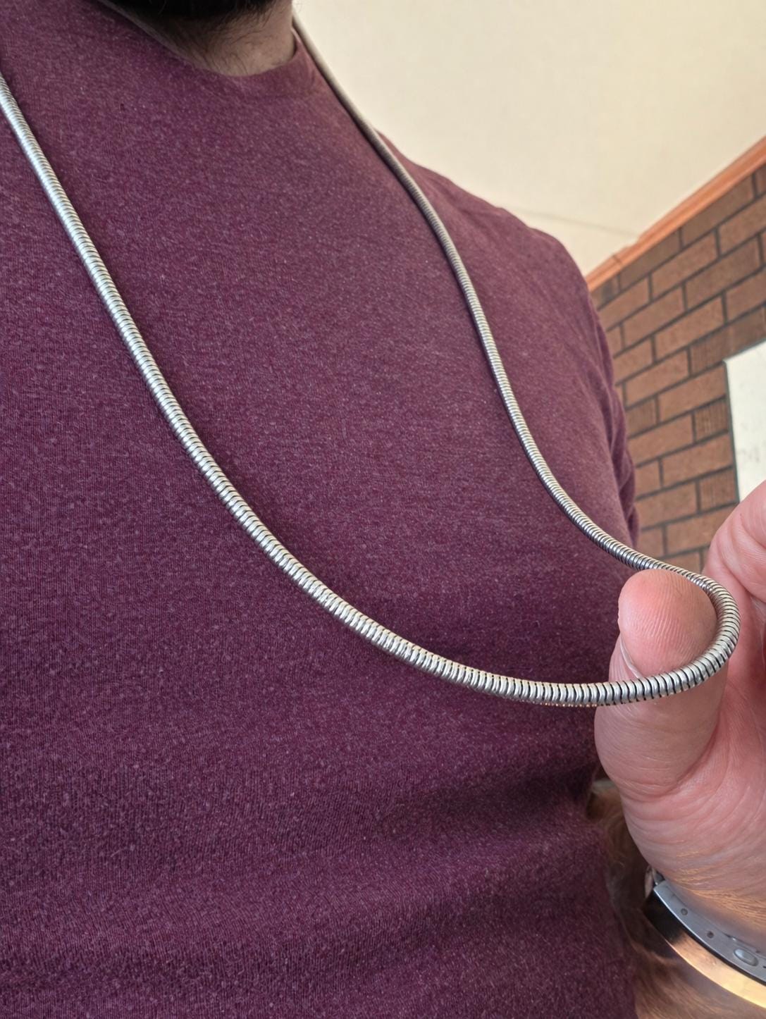 36 Inch Sterling Silver Snake Chain Necklace | Long Italian Cut 925 Silver | Opera Length Lobster Clasp Chain