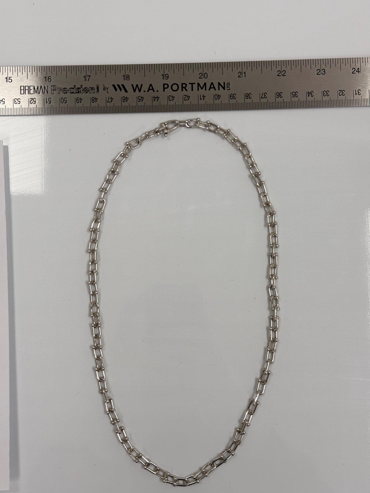 Sterling Silver Paperclip Chain Necklace | 925 Silver | 22 Inch | 5.72mm | Paperclip Link