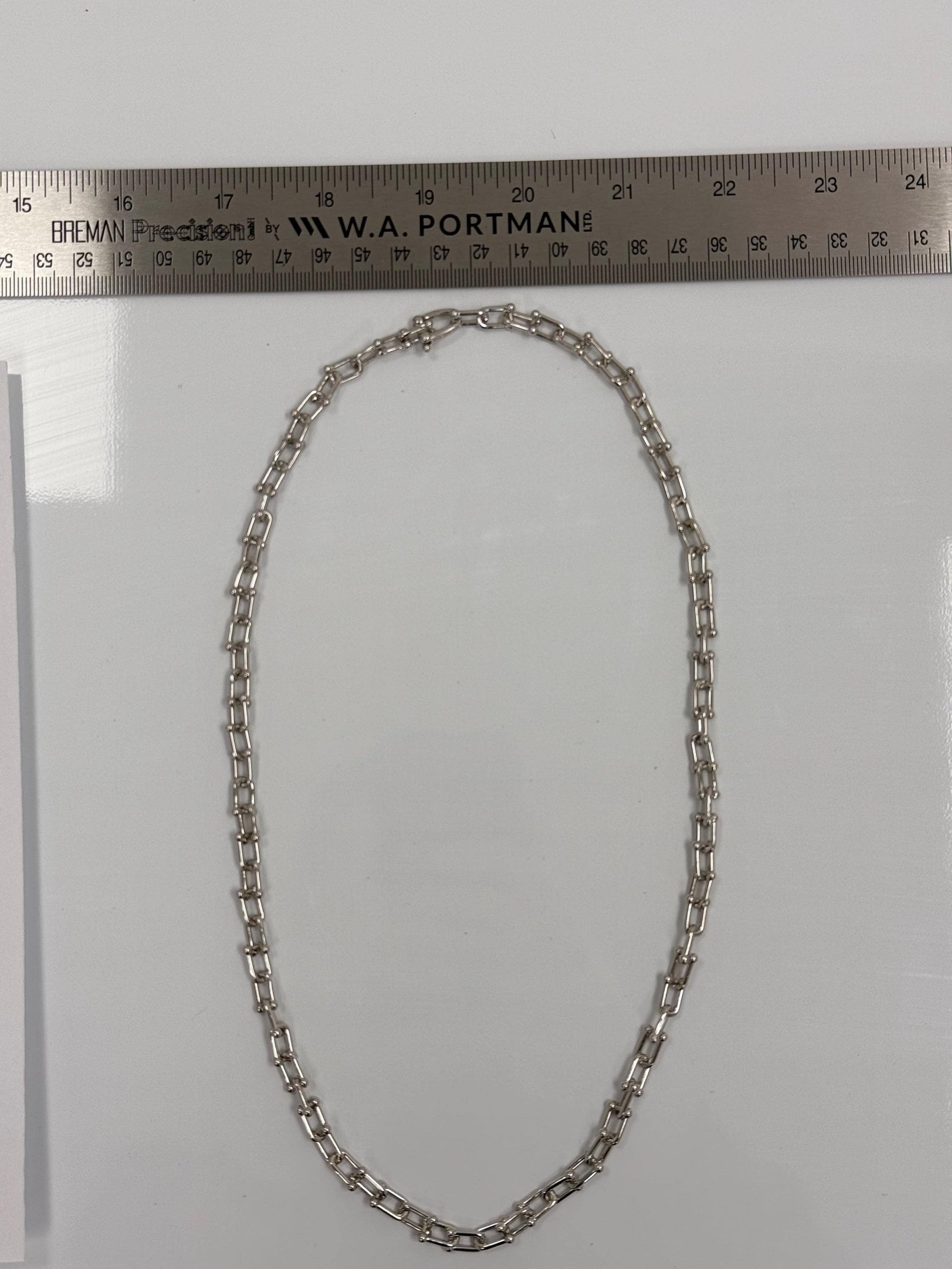 Sterling Silver Paperclip Chain Necklace | 925 Silver | 22 Inch | 5.72mm | Paperclip Link