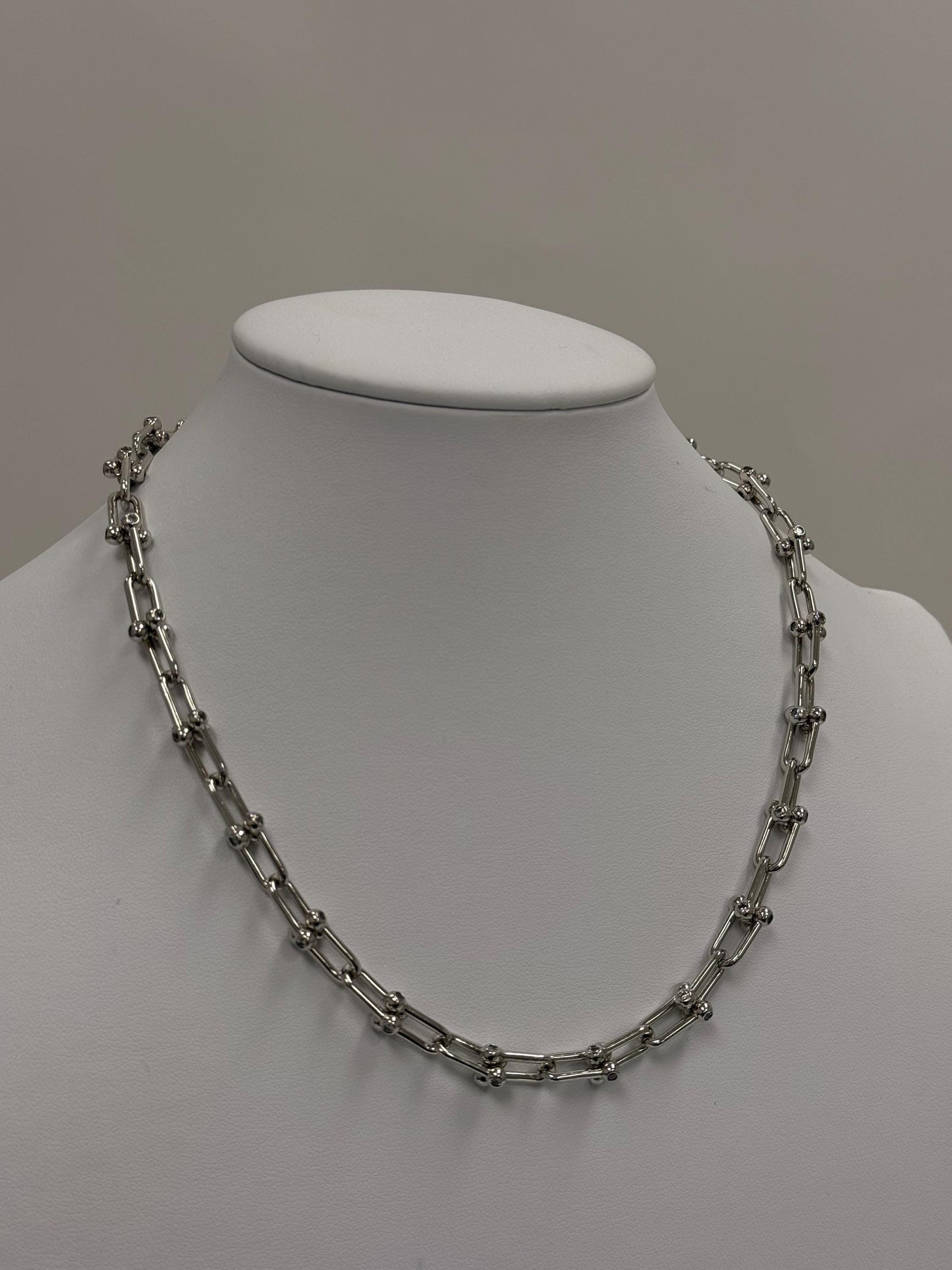 Sterling Silver Paperclip Chain Necklace | 925 Silver | 18 Inch | 5.83mm | Polished Link