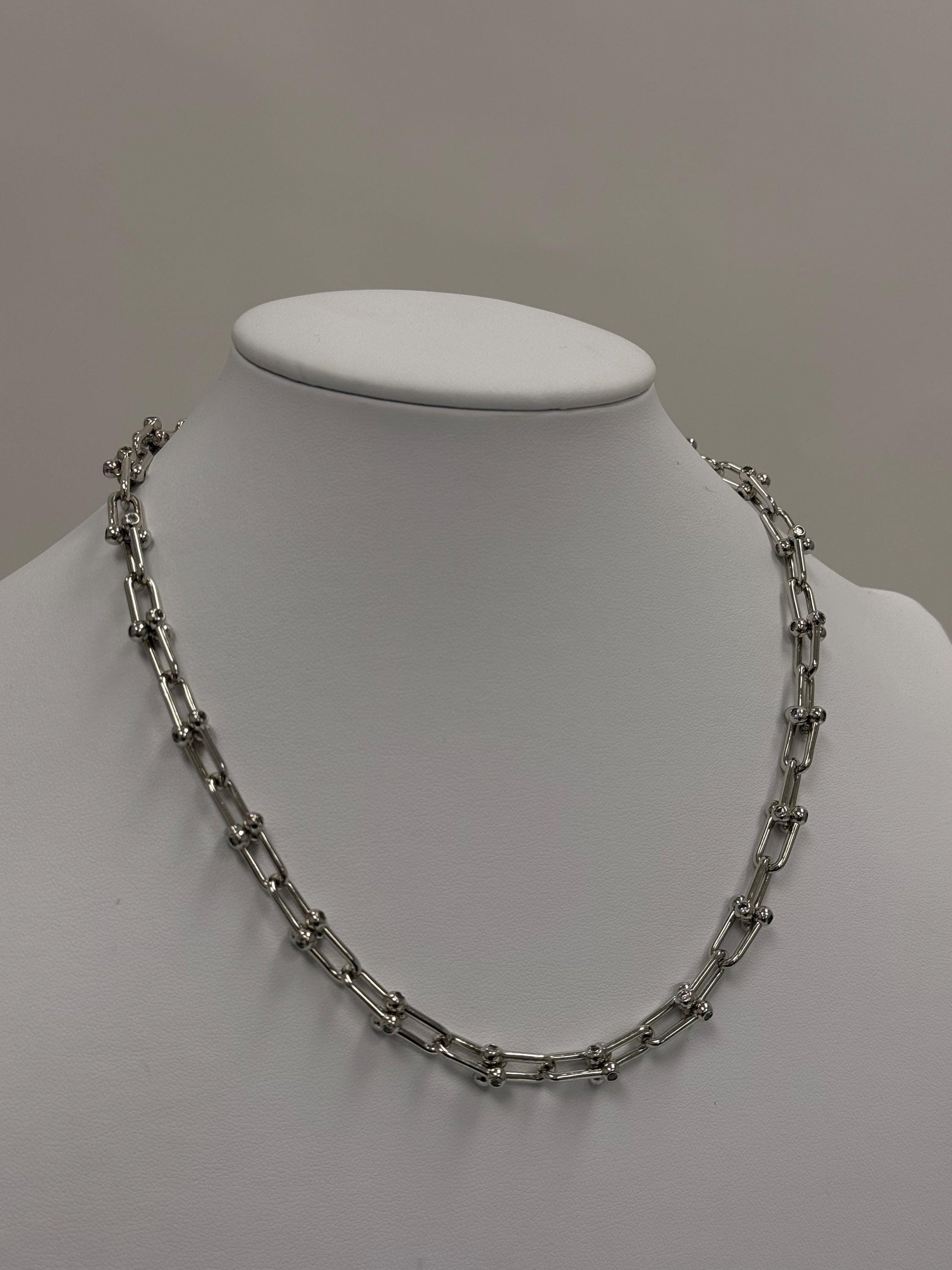 Sterling Silver Paperclip Chain Necklace | 925 Silver | 18 Inch | 5.83mm | Polished Link