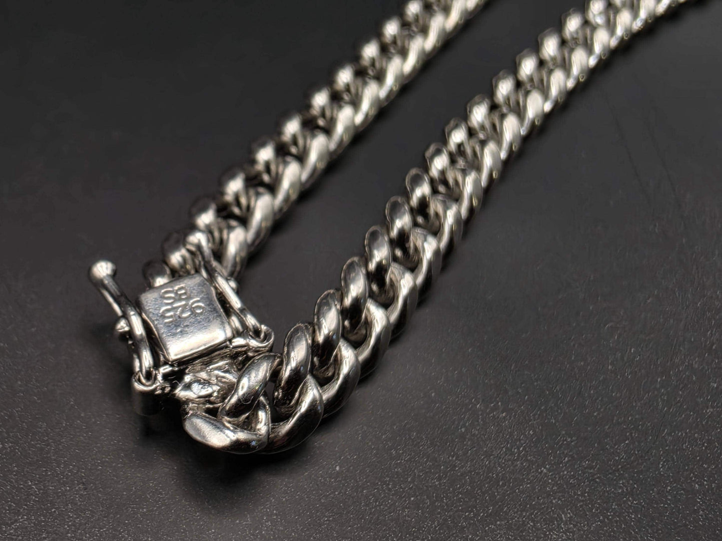 Sterling Silver Cuban Curb Chain Bracelet | 925 Silver .25 Inch Chain Bracelet 8 Inch