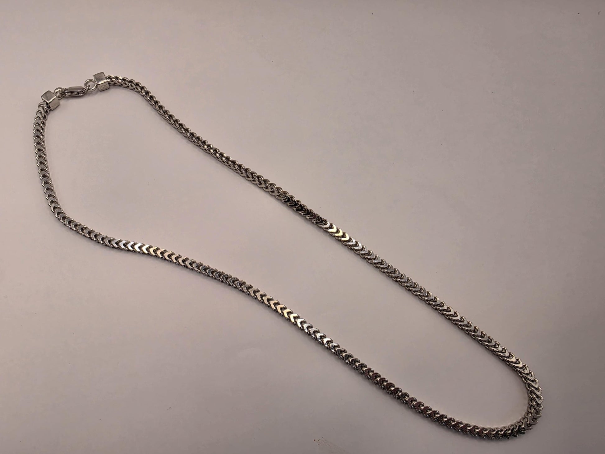 Sterling Silver Franco Chain Necklace | 925 Silver 3mm Chain 20 Inch