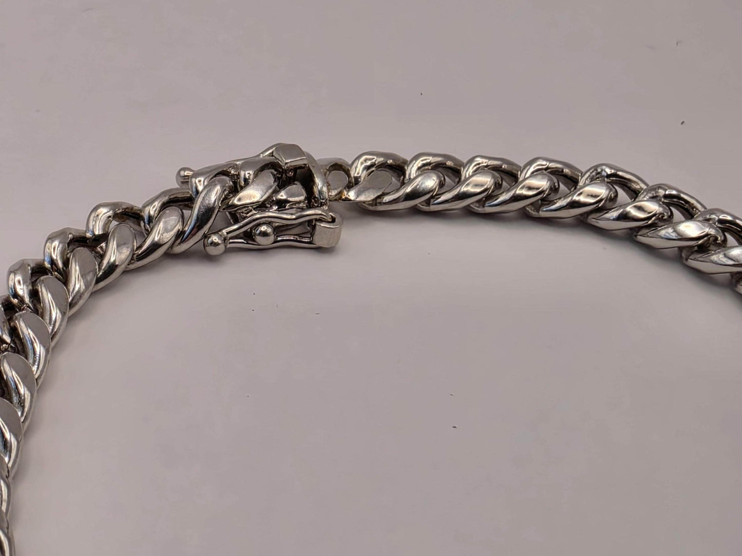 Sterling Silver Cuban Curb Chain Bracelet — 6.5mm 8.5 Inch 925