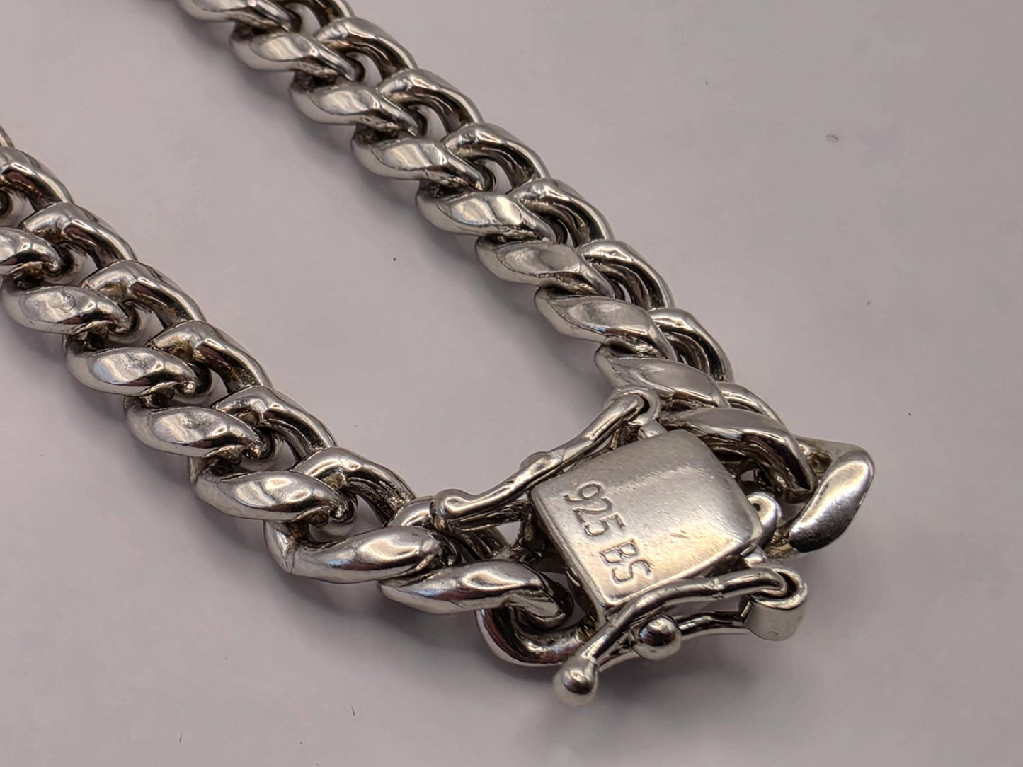 Sterling Silver Cuban Curb Chain Bracelet — 6.5mm 8.5 Inch 925