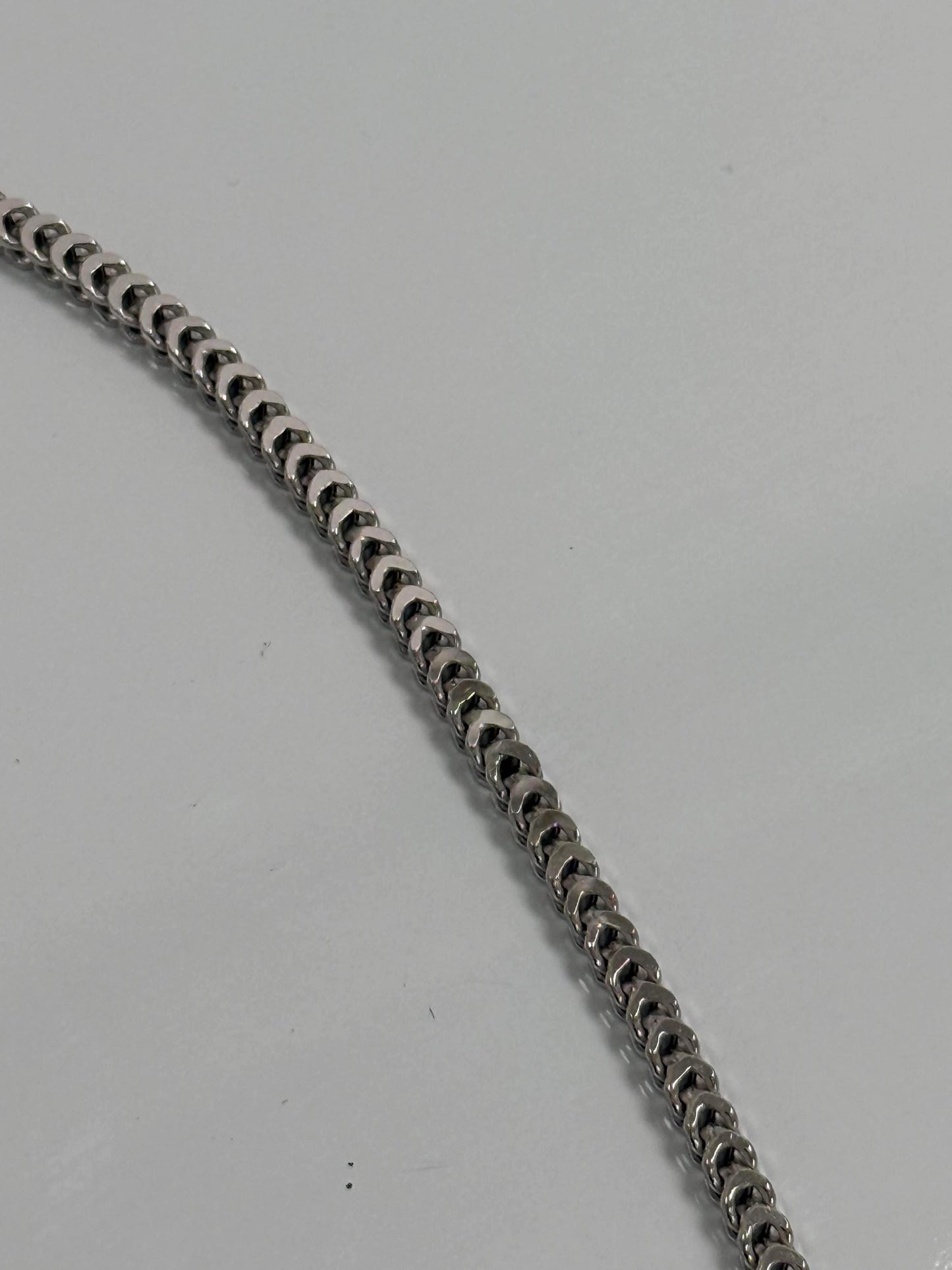 Mens Sterling Silver Franco Chain | 18 Inch 925 Silver | 4.5mm Franco Necklace