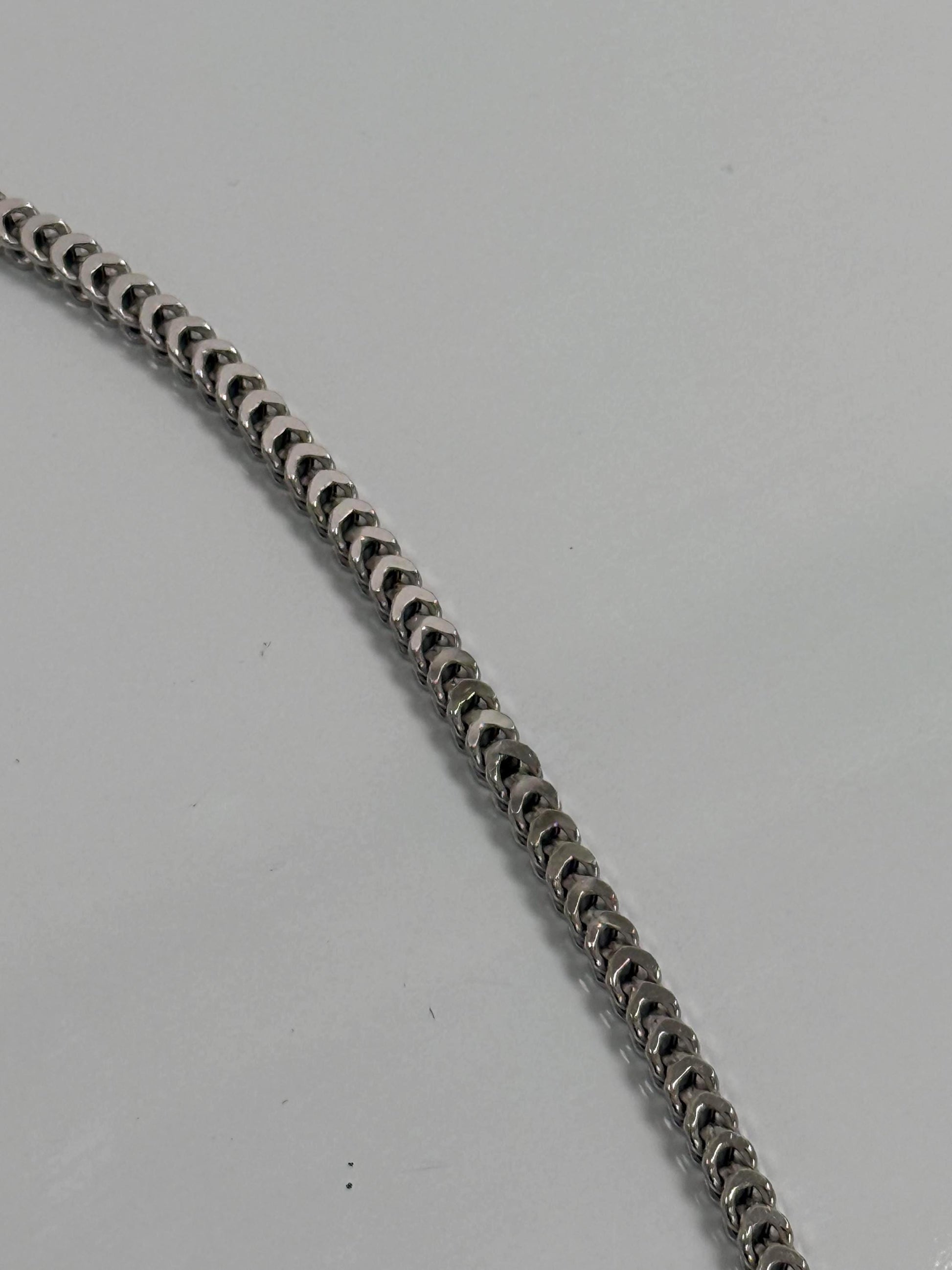 Mens Sterling Silver Franco Chain | 18 Inch 925 Silver | 4.5mm Franco Necklace