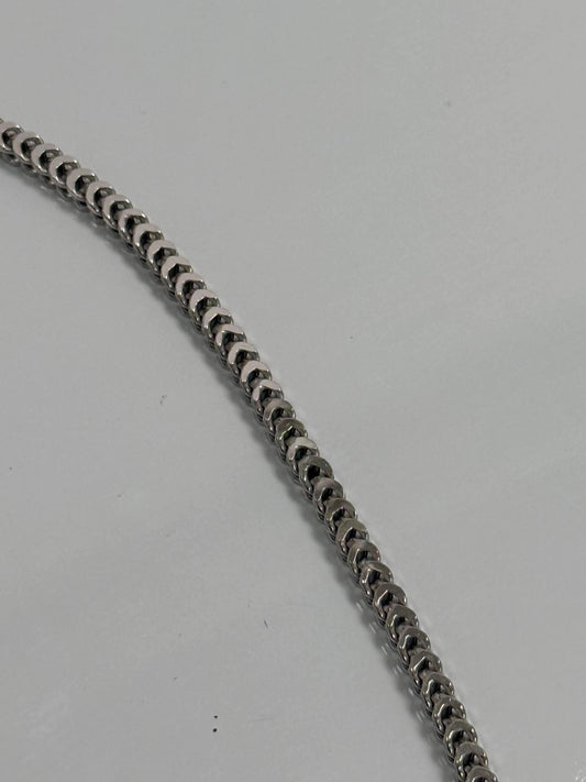 Mens Sterling Silver Franco Chain | 18 Inch 925 Silver | 4.5mm Franco Necklace