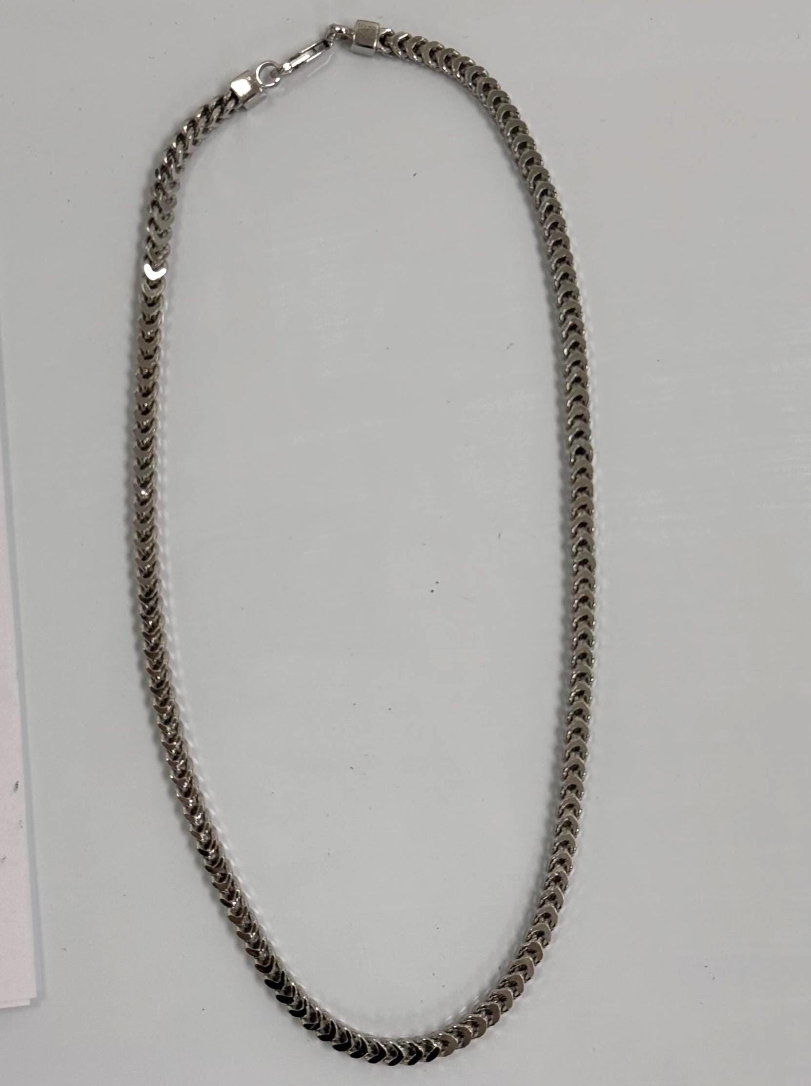 Mens Sterling Silver Franco Chain | 18 Inch 925 Silver | 4.5mm Franco Necklace