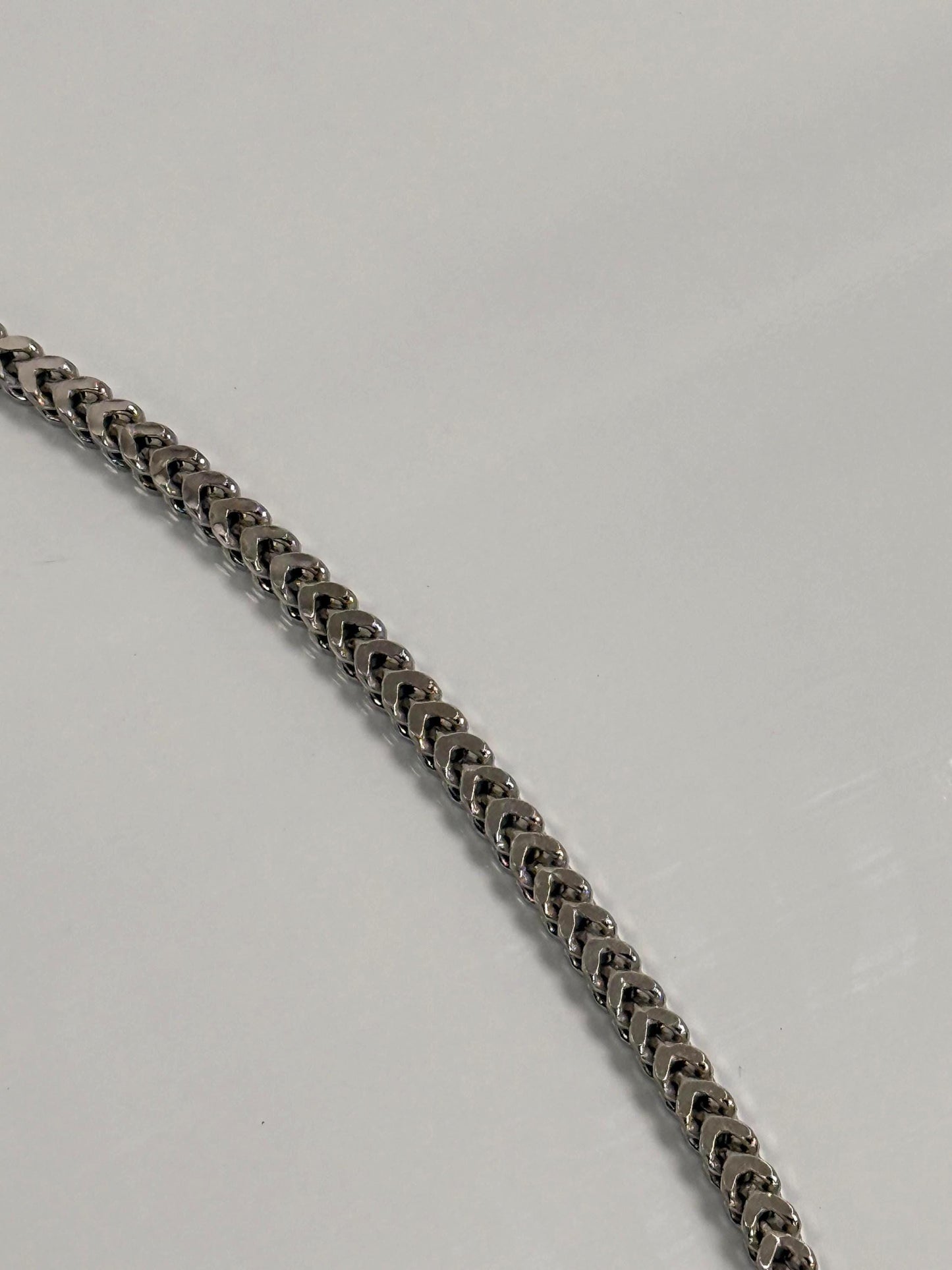 Mens Sterling Silver Franco Chain | 20 Inch 925 Silver | 5mm Thick Franco Necklace
