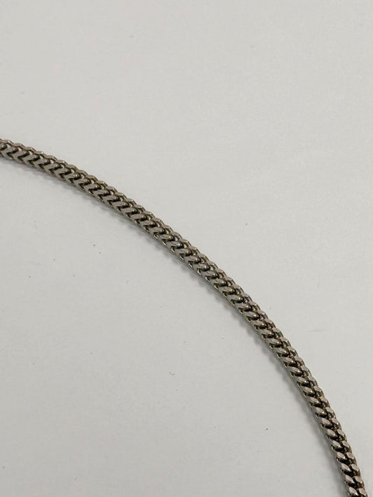 Sterling Silver Franco Chain Necklace | 18 Inch 925 Silver | 3mm Franco Chain for Women