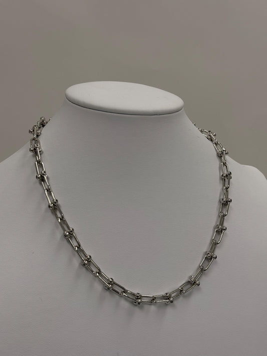 Sterling Silver Paperclip Chain Necklace | 925 Silver | 18 Inch | 5.83mm | Polished Link