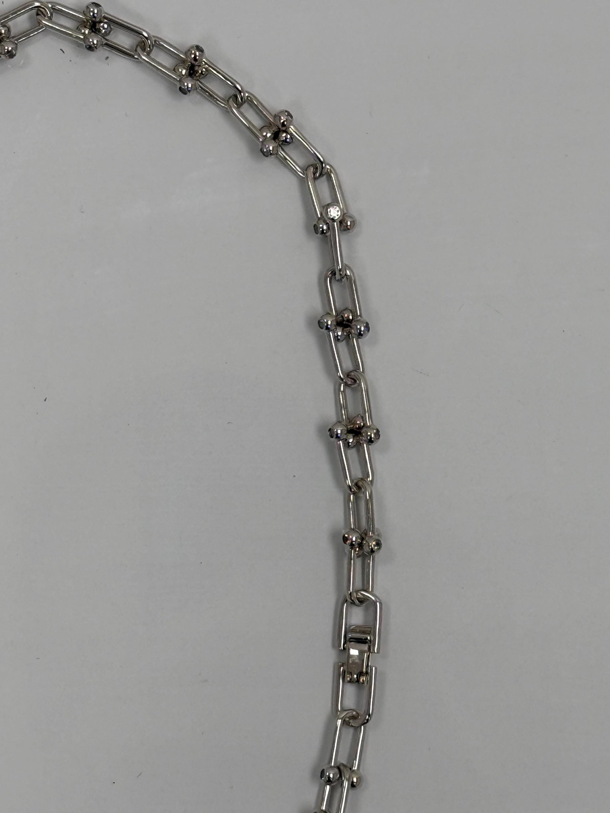 Sterling Silver Paperclip Chain Necklace | 925 Silver | 18 Inch | 6.55mm | Chunky Link
