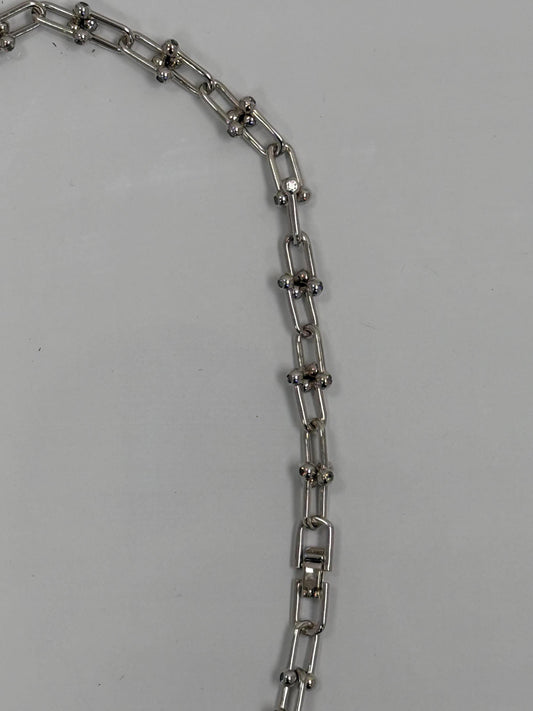 Sterling Silver Paperclip Chain Necklace | 925 Silver | 18 Inch | 6.55mm | Chunky Link