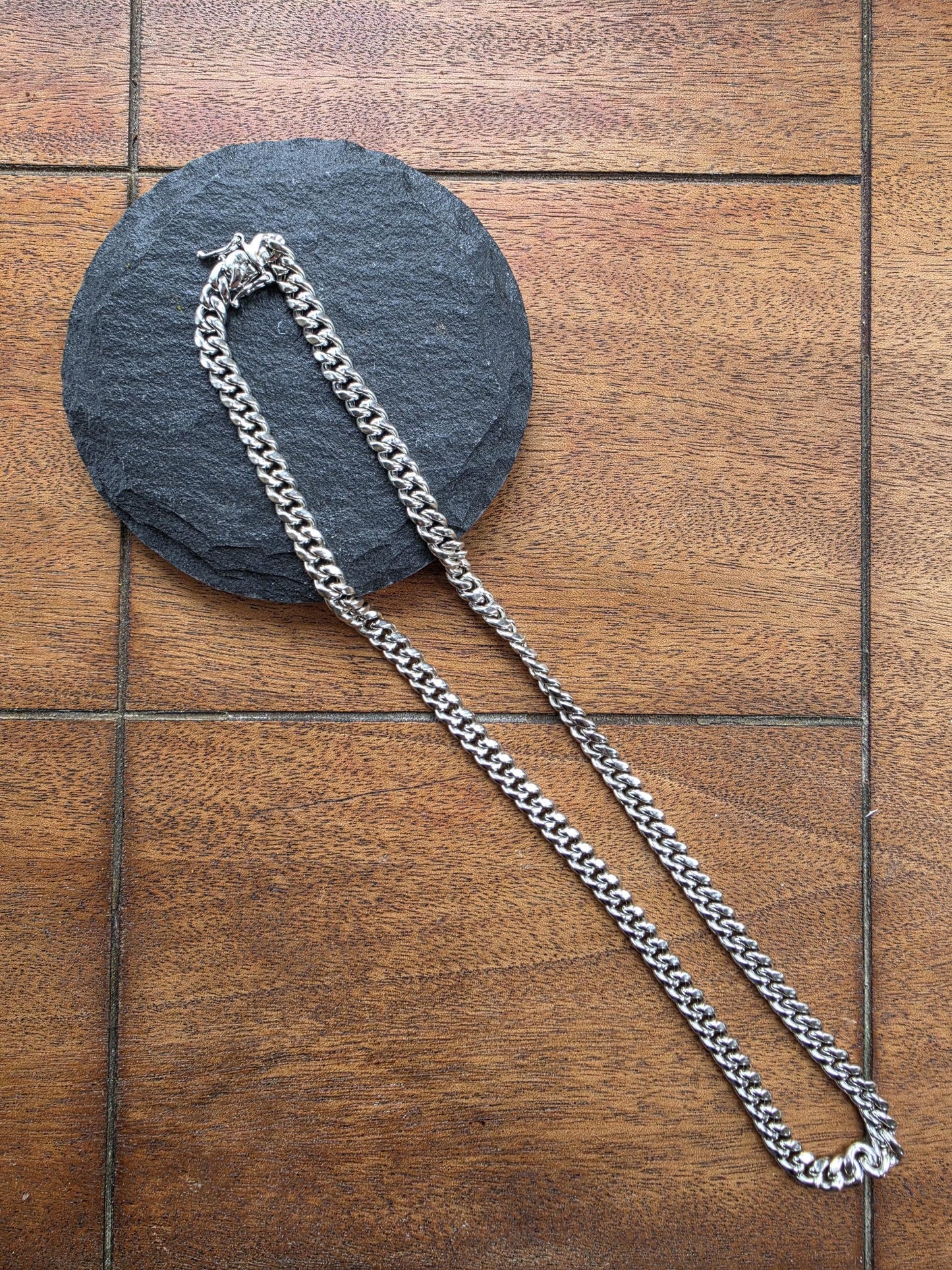 20 Inch Sterling Silver Cuban Link Chain Necklace | Lightweight Italian Cut 925 Silver | Everyday Layering Chain