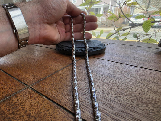 36 Inch Sterling Silver Snake Chain Necklace | Long Italian Cut 925 Silver | Bold Statement Opera Length Chain