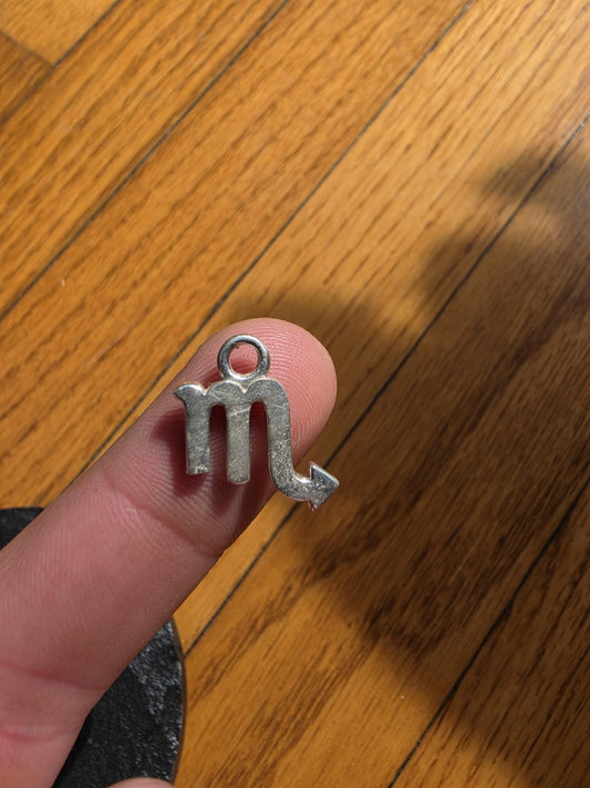 Handcrafted Sterling Silver Scorpio Pendant | Hand Poured 925 Silver | Zodiac Charm | Scorpio Gift