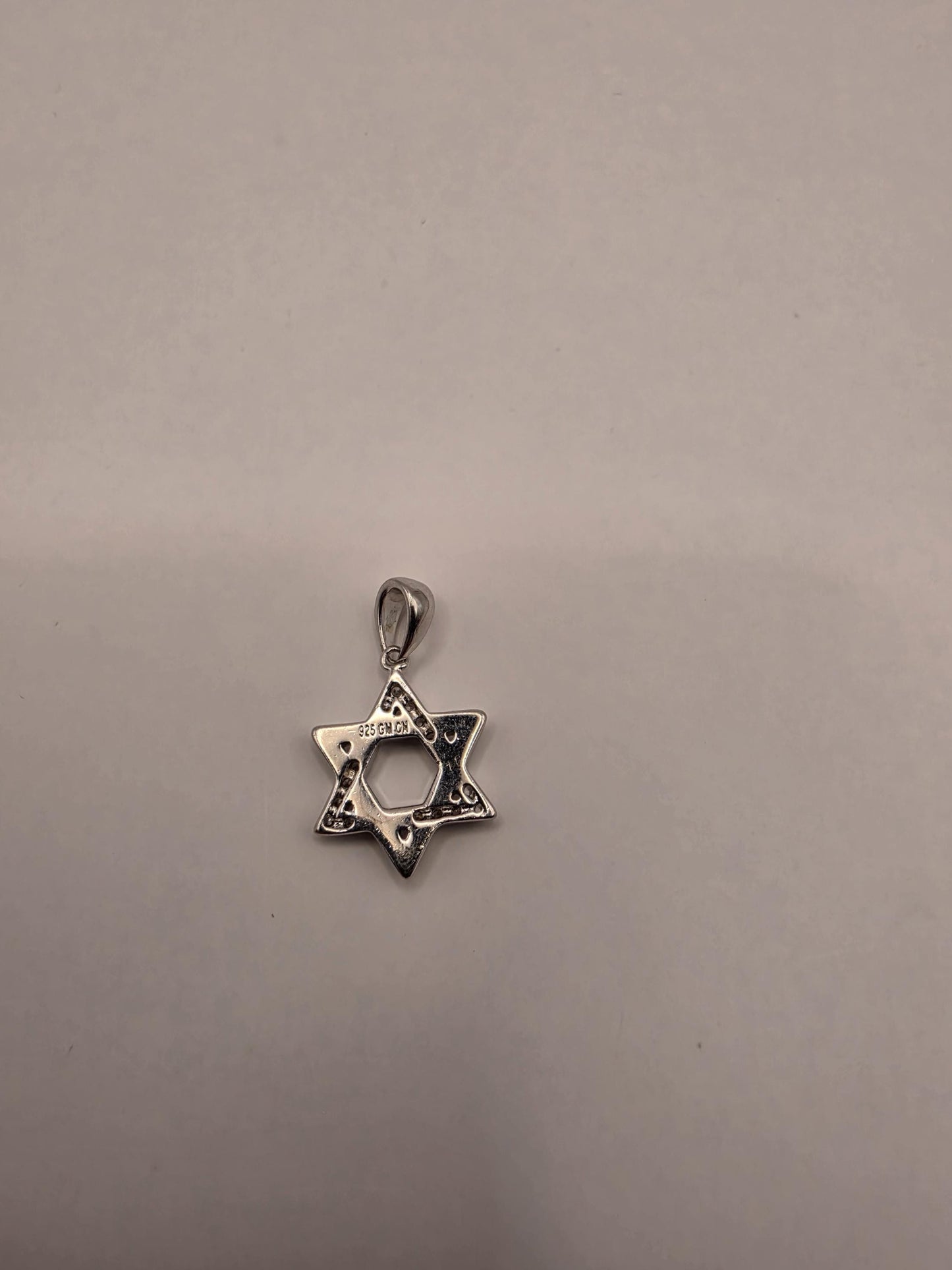 Sterling Silver Star of David Pendant | 925 Silver CZ Outline Jewish Star Charm | Dainty Magen David Pendant