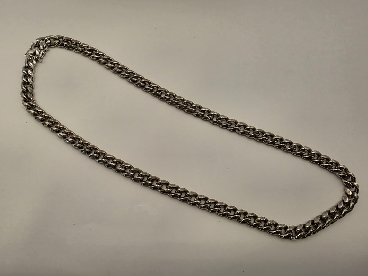 Sterling Silver Cuban Link Chain Necklace 22 Inch 8.8mm Wide Solid 925 45.7g Men's Women's Chain