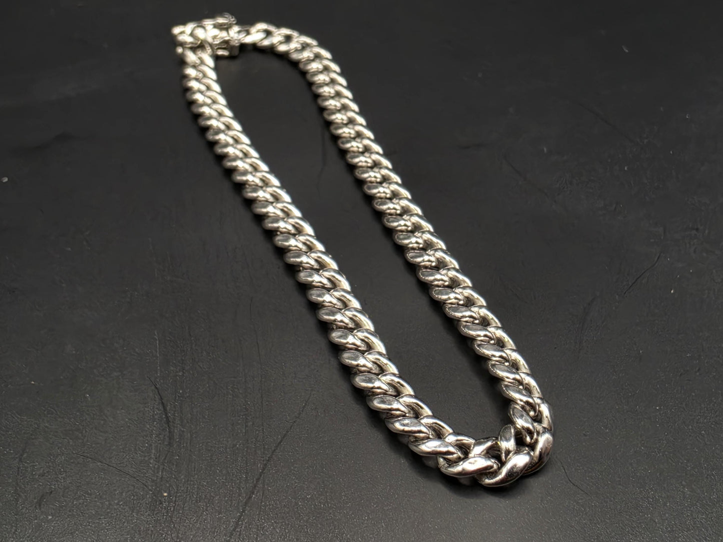 Sterling Silver Cuban Curb Chain Bracelet | 925 Silver .25 Inch Chain Bracelet 8 Inch