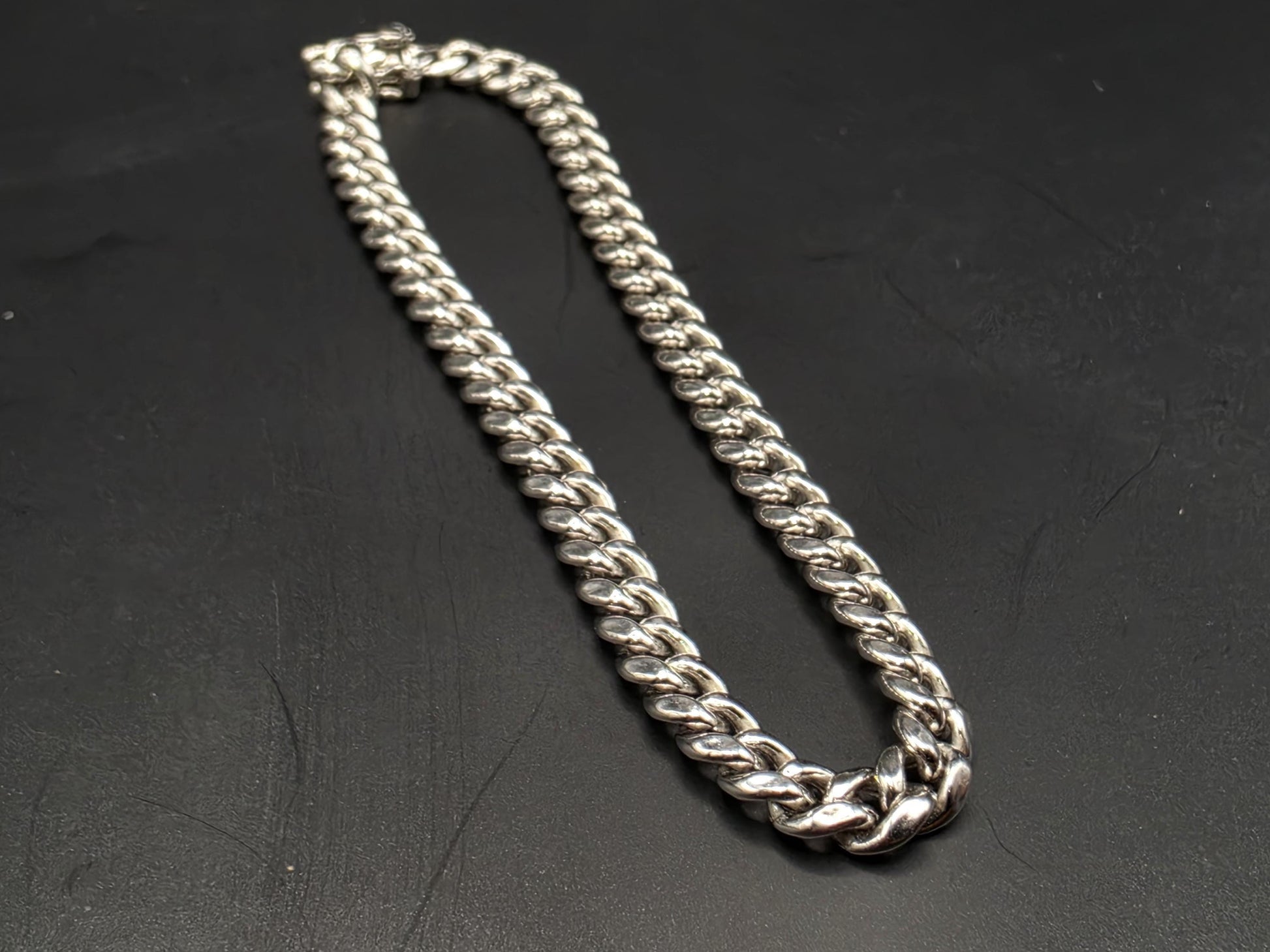 Sterling Silver Cuban Curb Chain Bracelet | 925 Silver .25 Inch Chain Bracelet 8 Inch