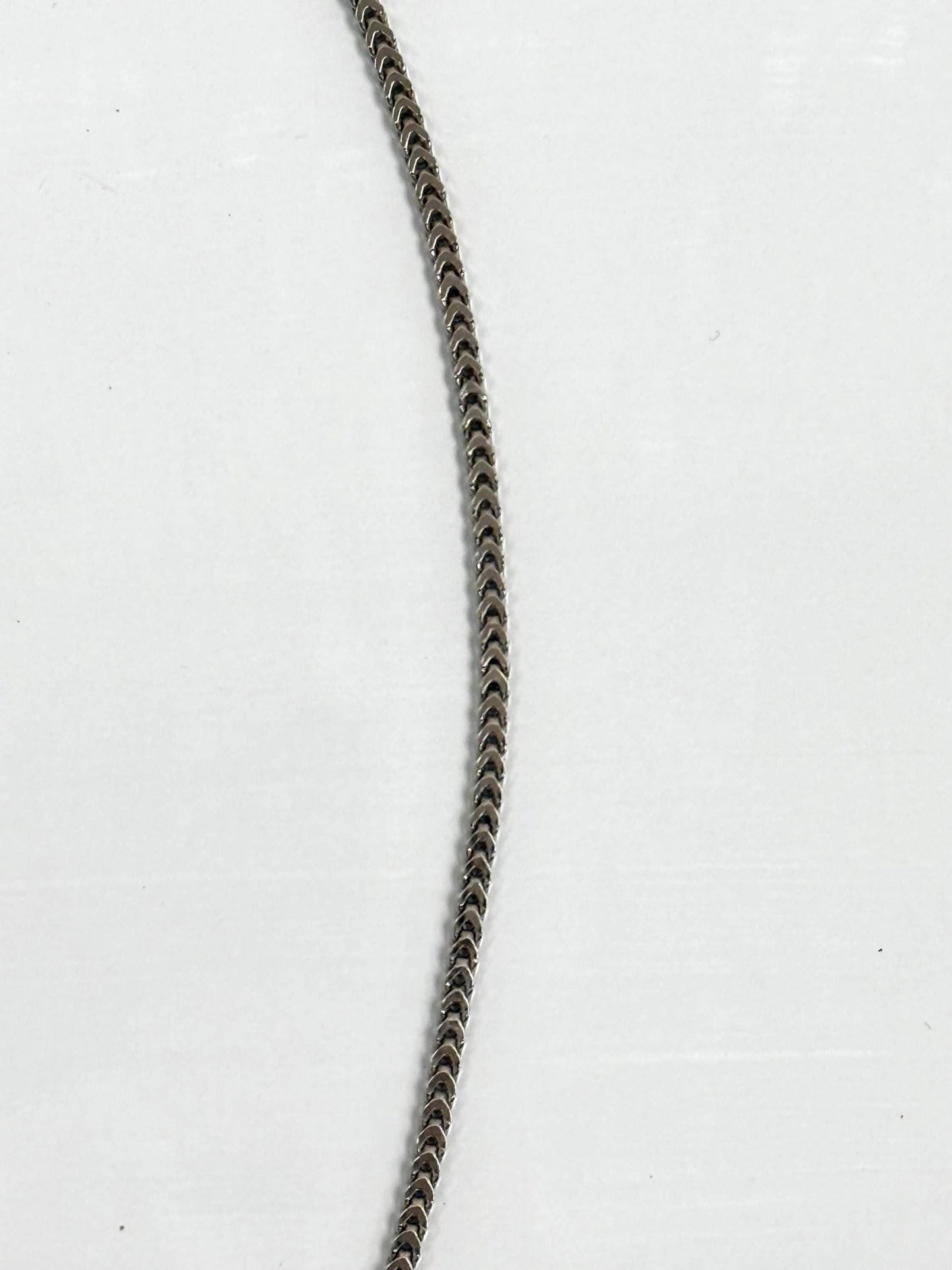 Sterling Silver Franco Chain Necklace | 20 Inch 925 Silver | 2.5mm Slim Franco Chain