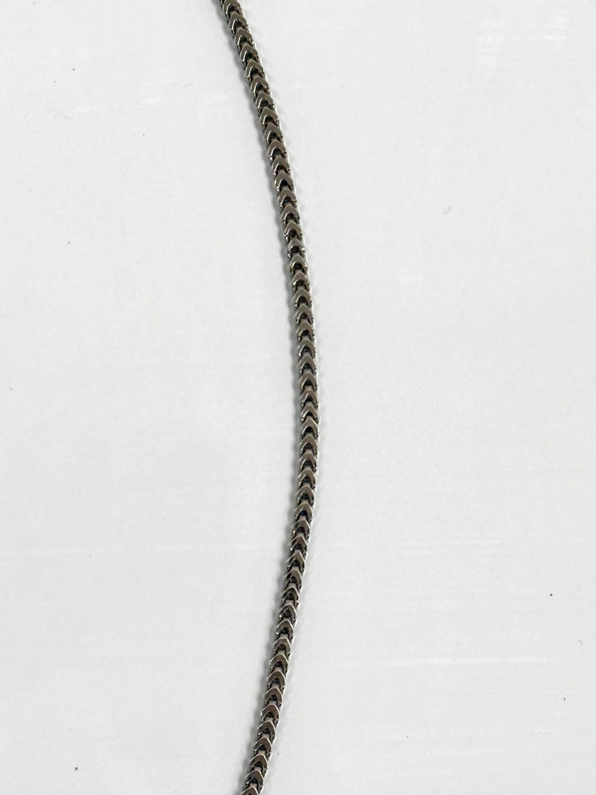 Sterling Silver Franco Chain Necklace | 20 Inch 925 Silver | 2.5mm Slim Franco Chain