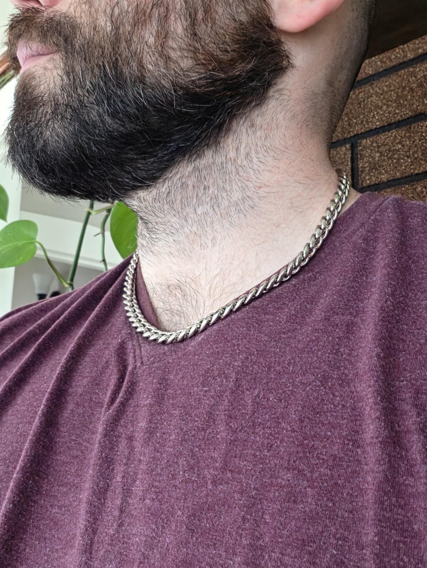 20 Inch Sterling Silver Cuban Link Chain Necklace | Italian Cut 925 Silver | Men's Women's Choker Length Chain