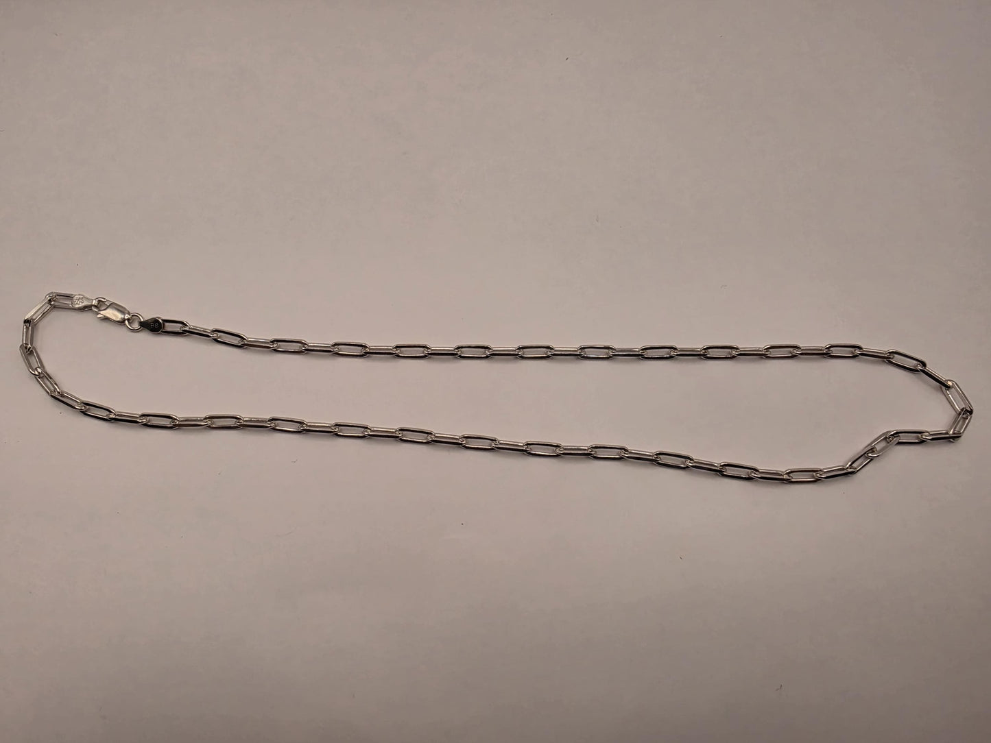 Sterling Silver Paperclip Chain Necklace | 925 Silver | 20 Inch | 3.6mm Paperclip Link Chain