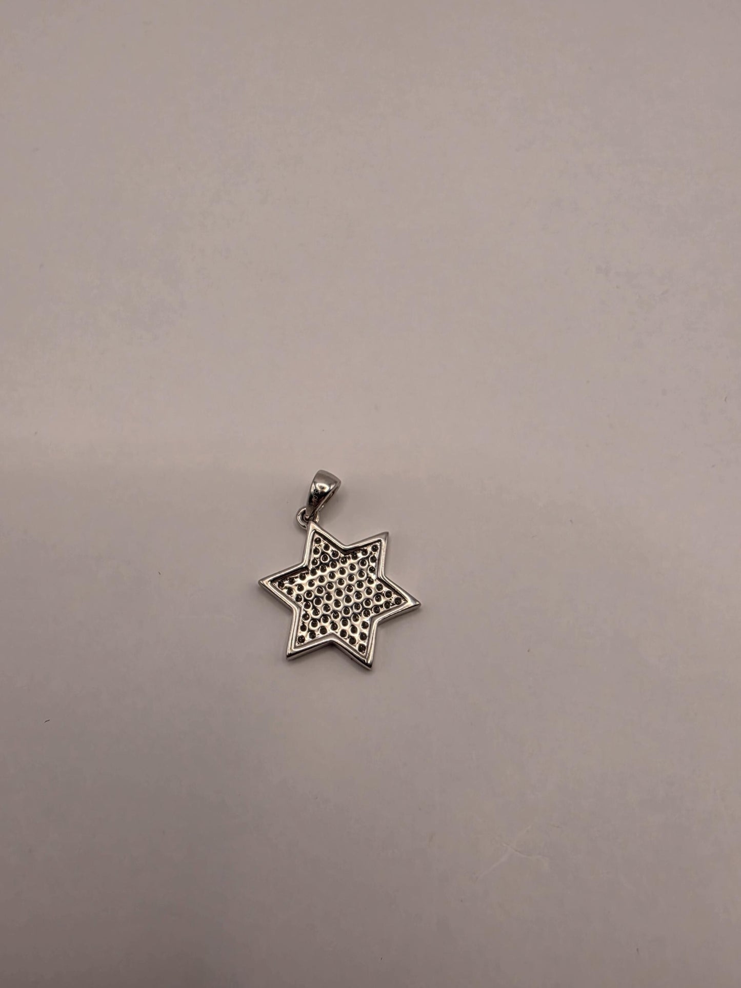 Sterling Silver Star of David Pendant | 925 Silver Pavé CZ Magen David Charm | Jewish Star Necklace Pendant | Spiritual Protection Charm