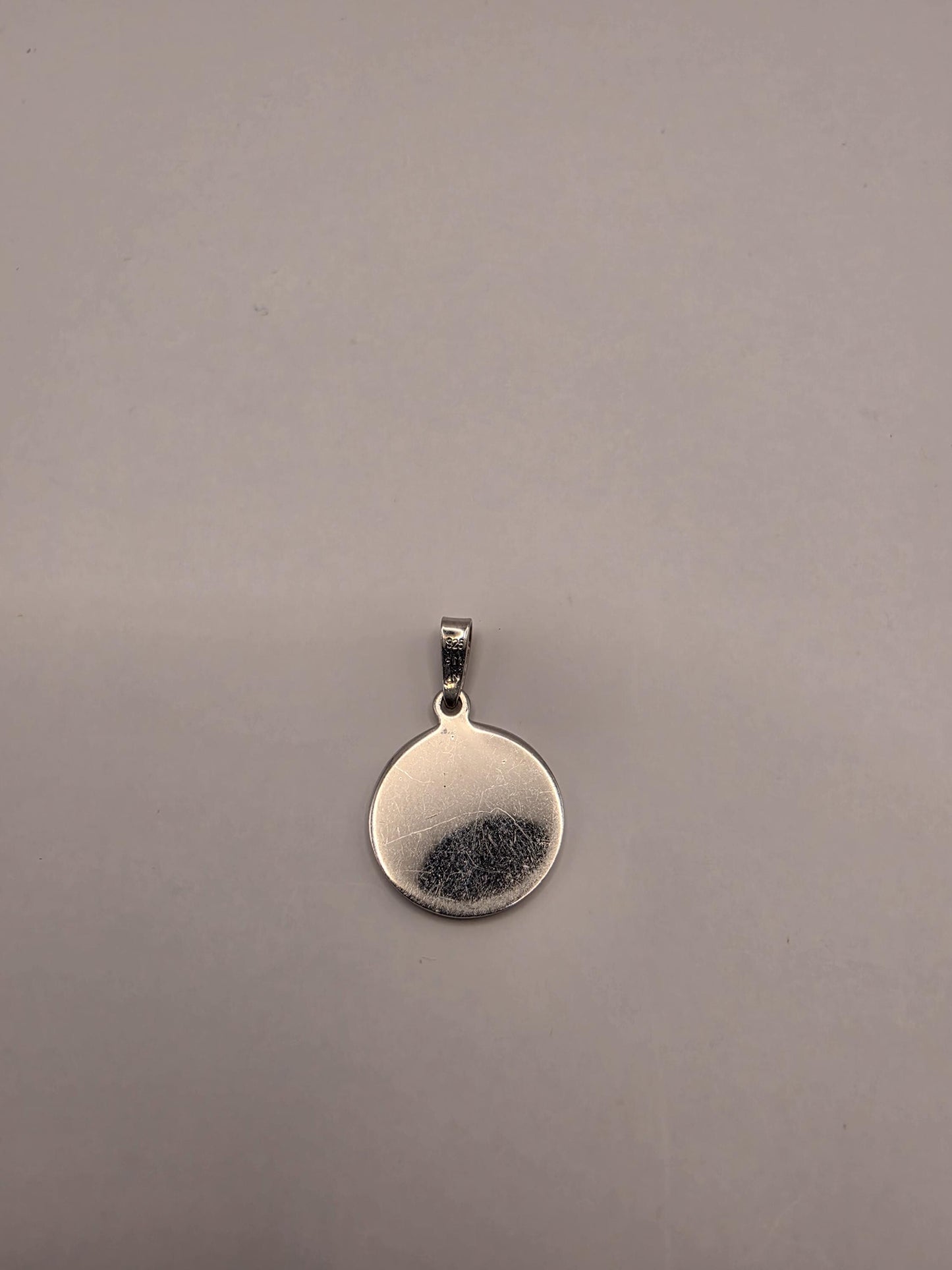 Sterling Silver St Christopher Pendant | 925 Silver Saint Christopher Medal | Traveler Protection Charm