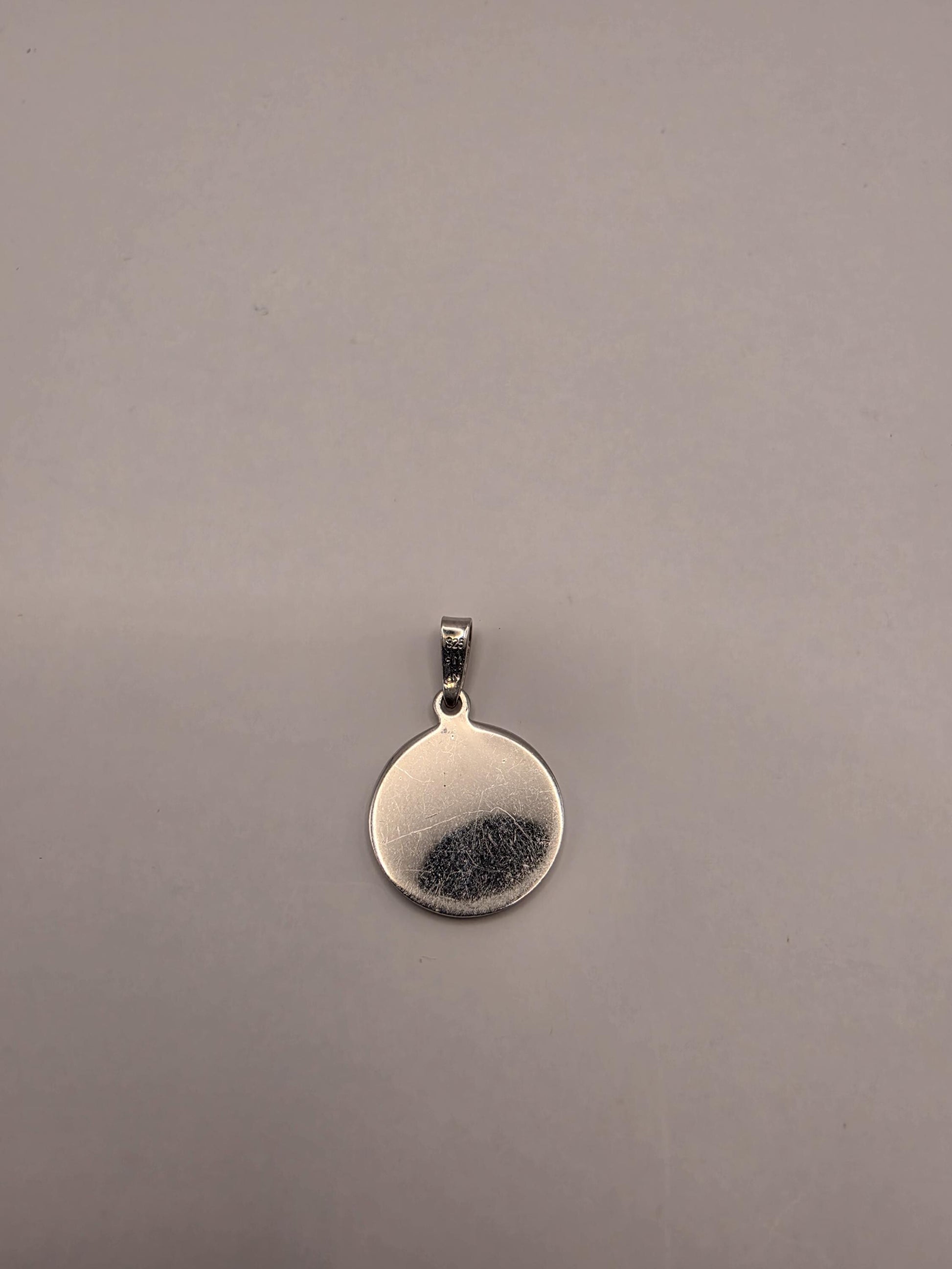 Sterling Silver St Christopher Pendant | 925 Silver Saint Christopher Medal | Traveler Protection Charm