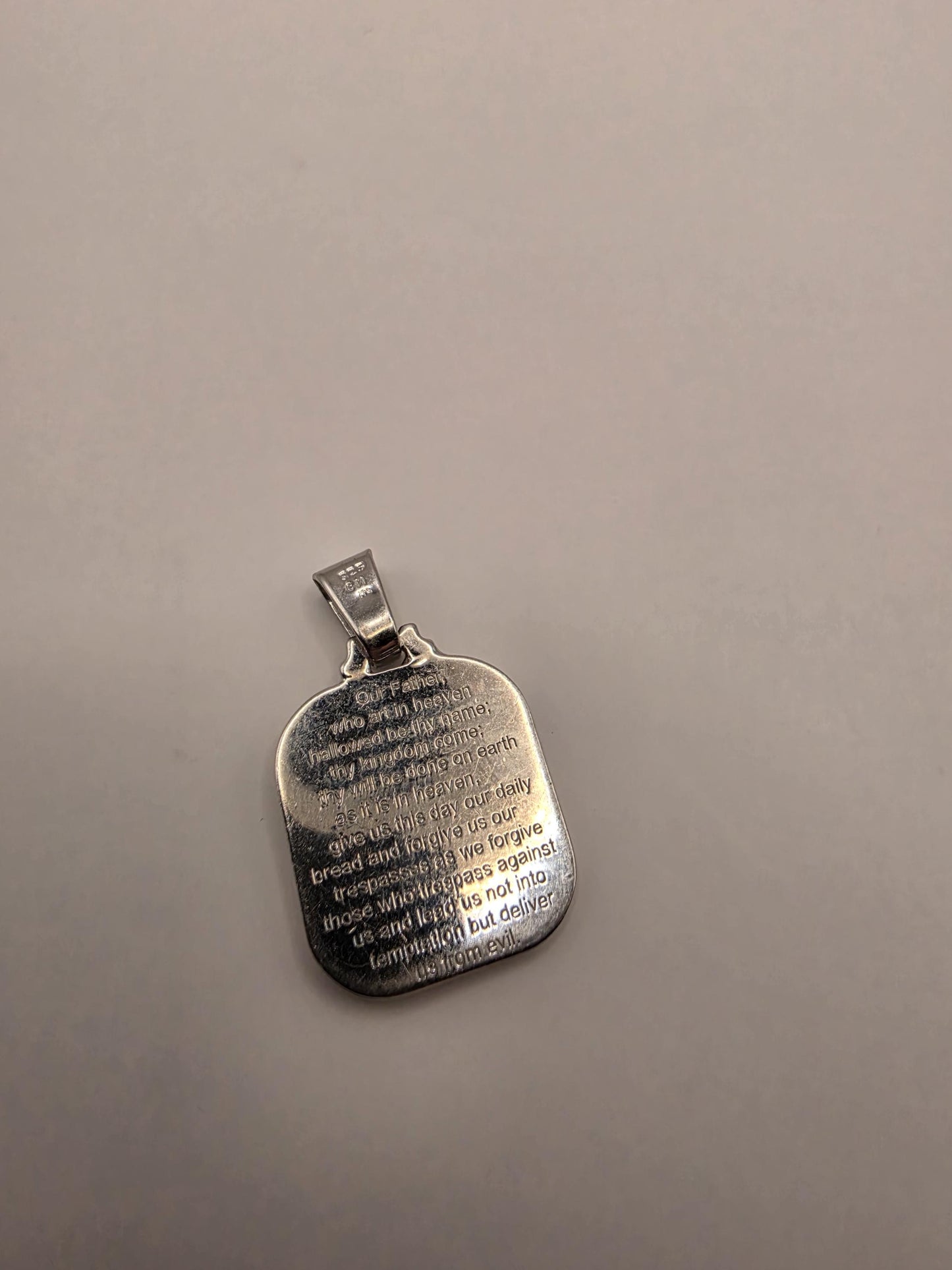 Sterling Silver Jesus Portrait Pendant | 925 Silver Jesus Profile Medal | Religious Jesus Necklace Pendant