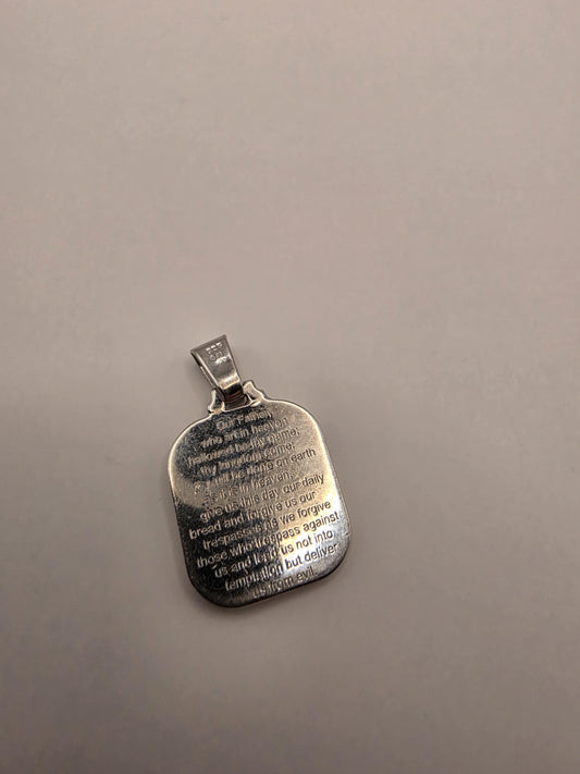 Sterling Silver Jesus Portrait Pendant | 925 Silver Jesus Profile Medal | Religious Jesus Necklace Pendant | Religious Gift Faith Jewelry